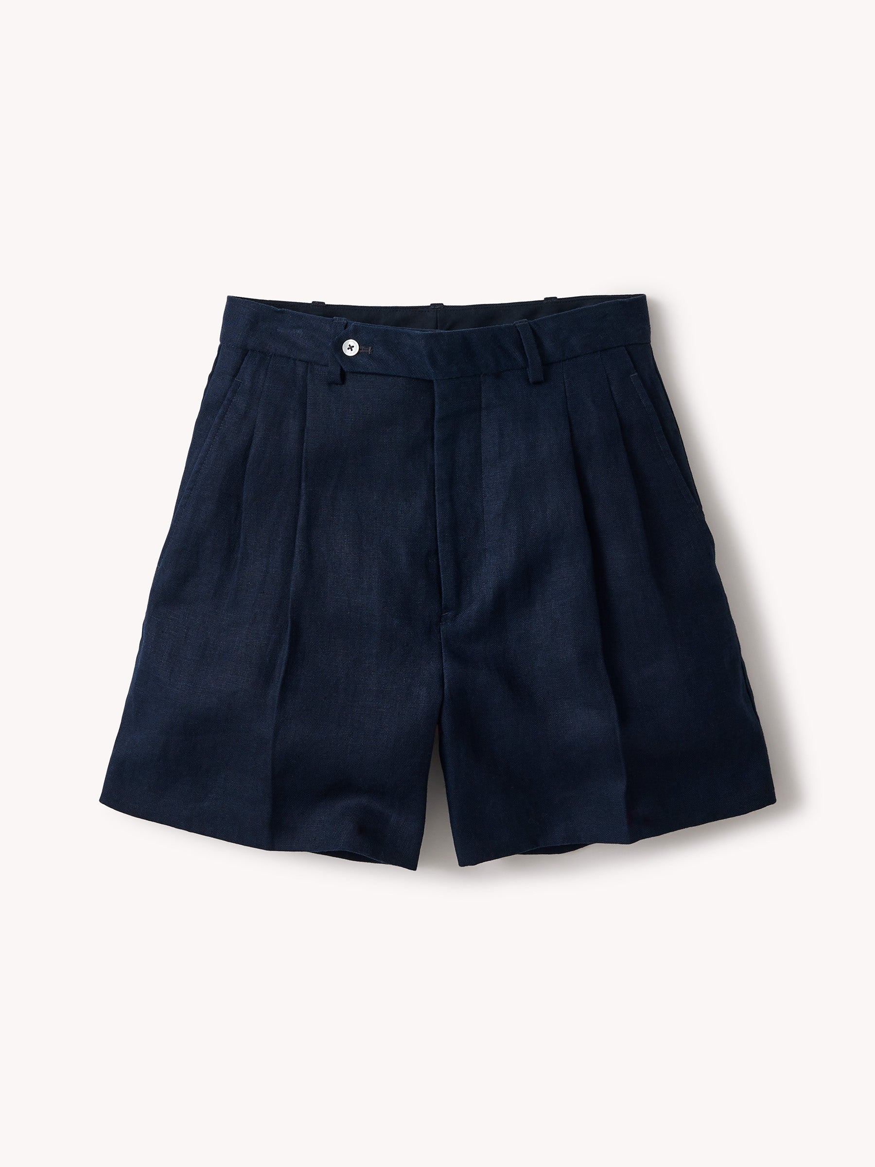 Dark Navy Hutton Linen Short