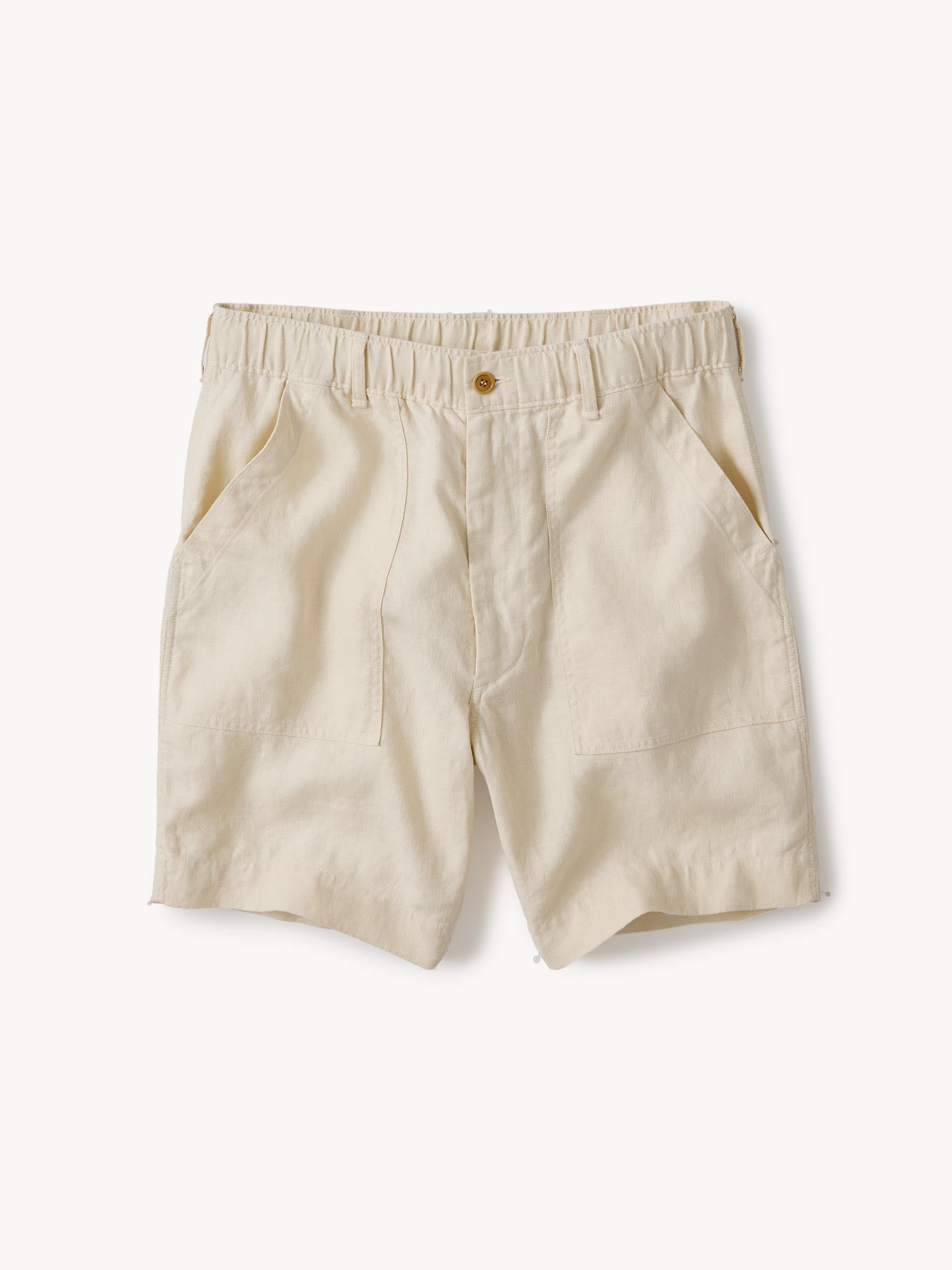 Natural 7.5" Loomed Linen OG 107 Fatigue Short