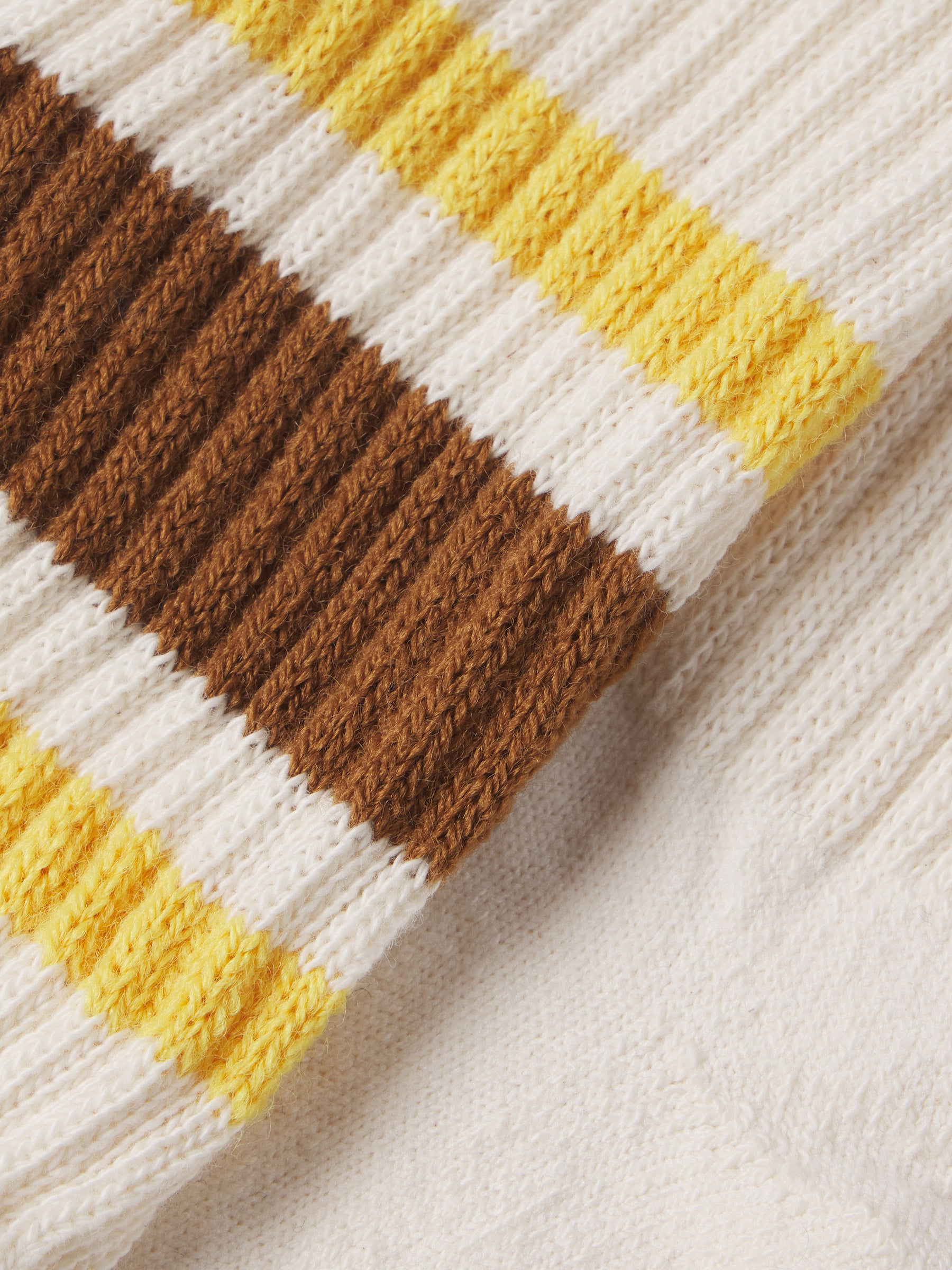 Alternative view of Sunflower / Brown Sport Stripe Sock