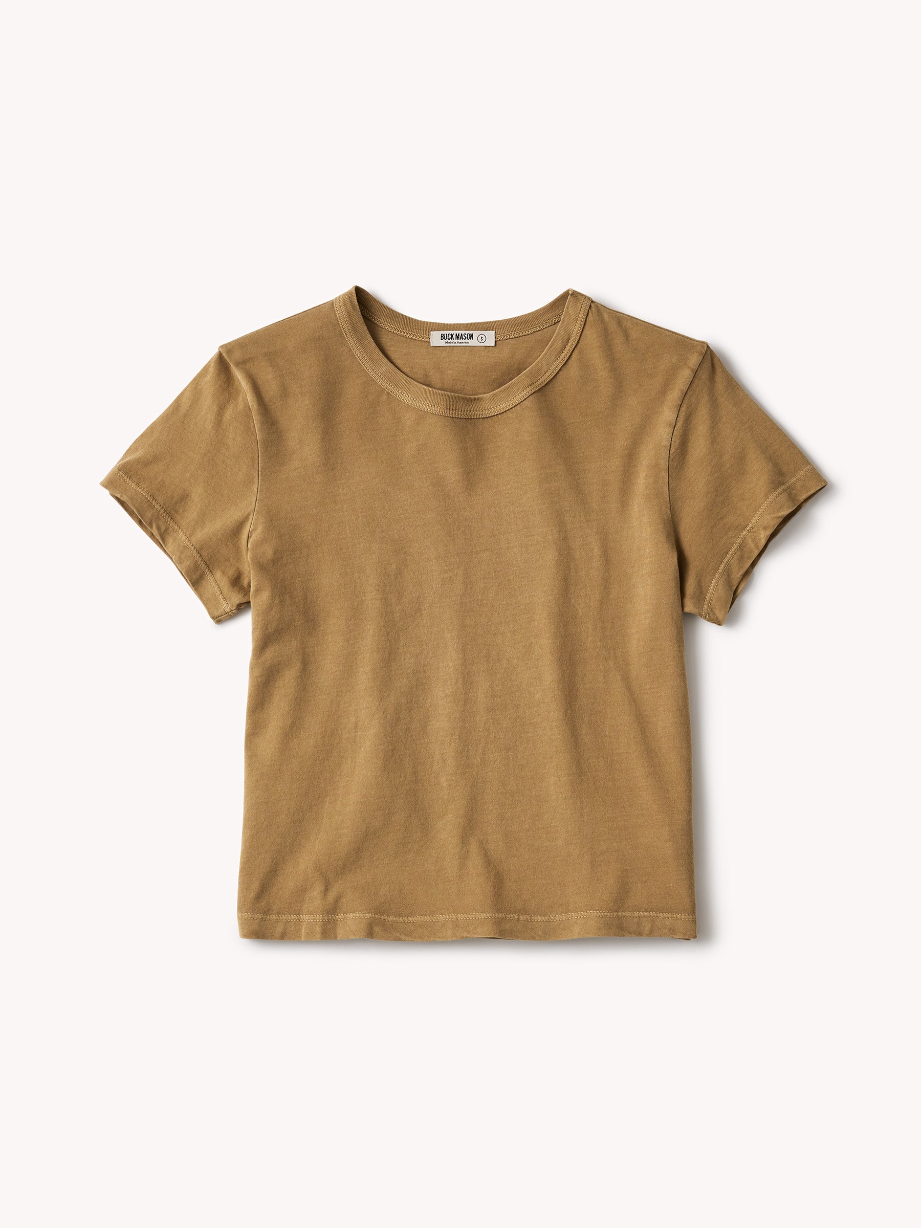 Faded Yellow Venice Wash Pima Boxy Crew