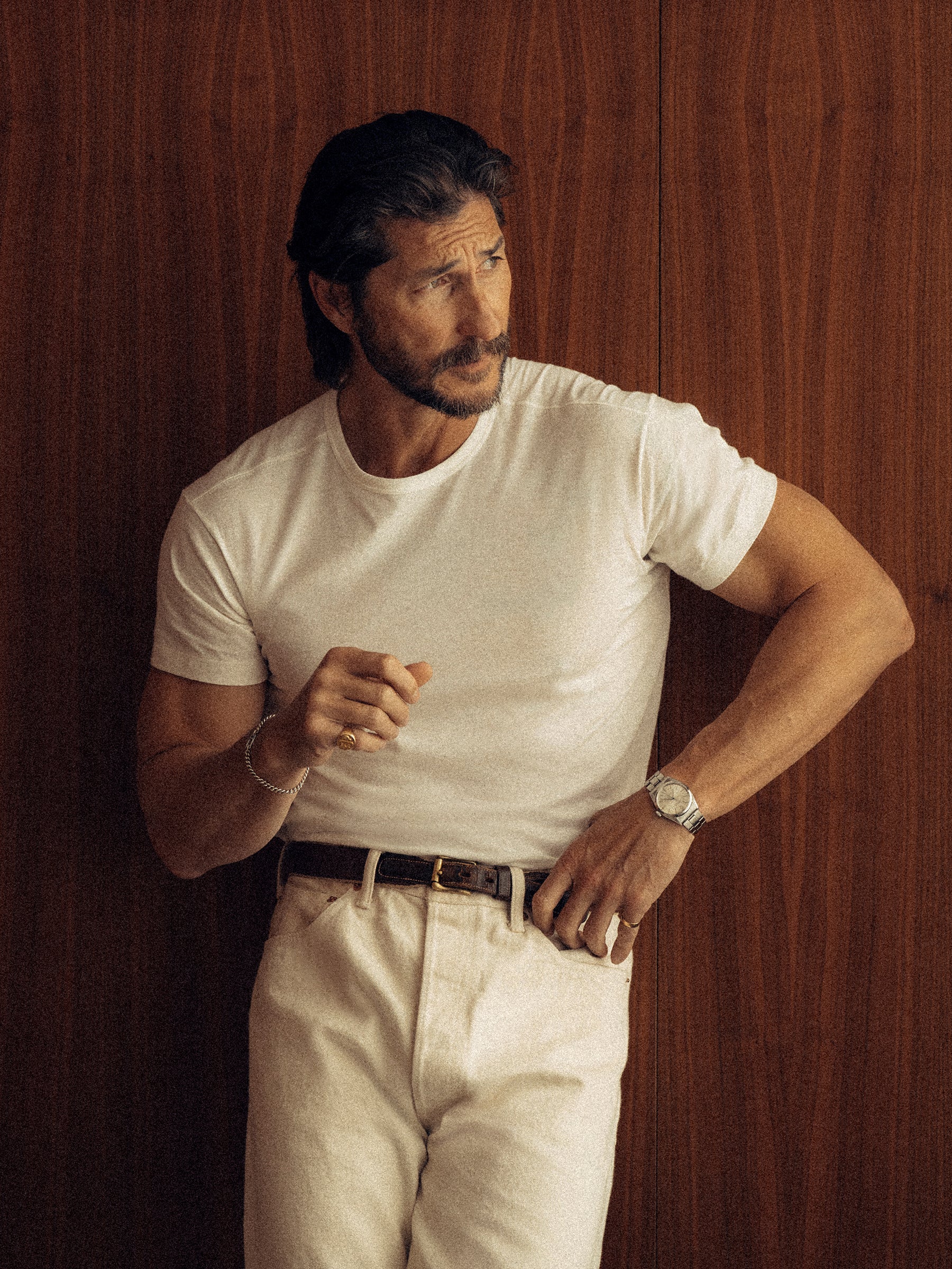 Alternative view of White Japanese Cool Cashmere Knit Tee