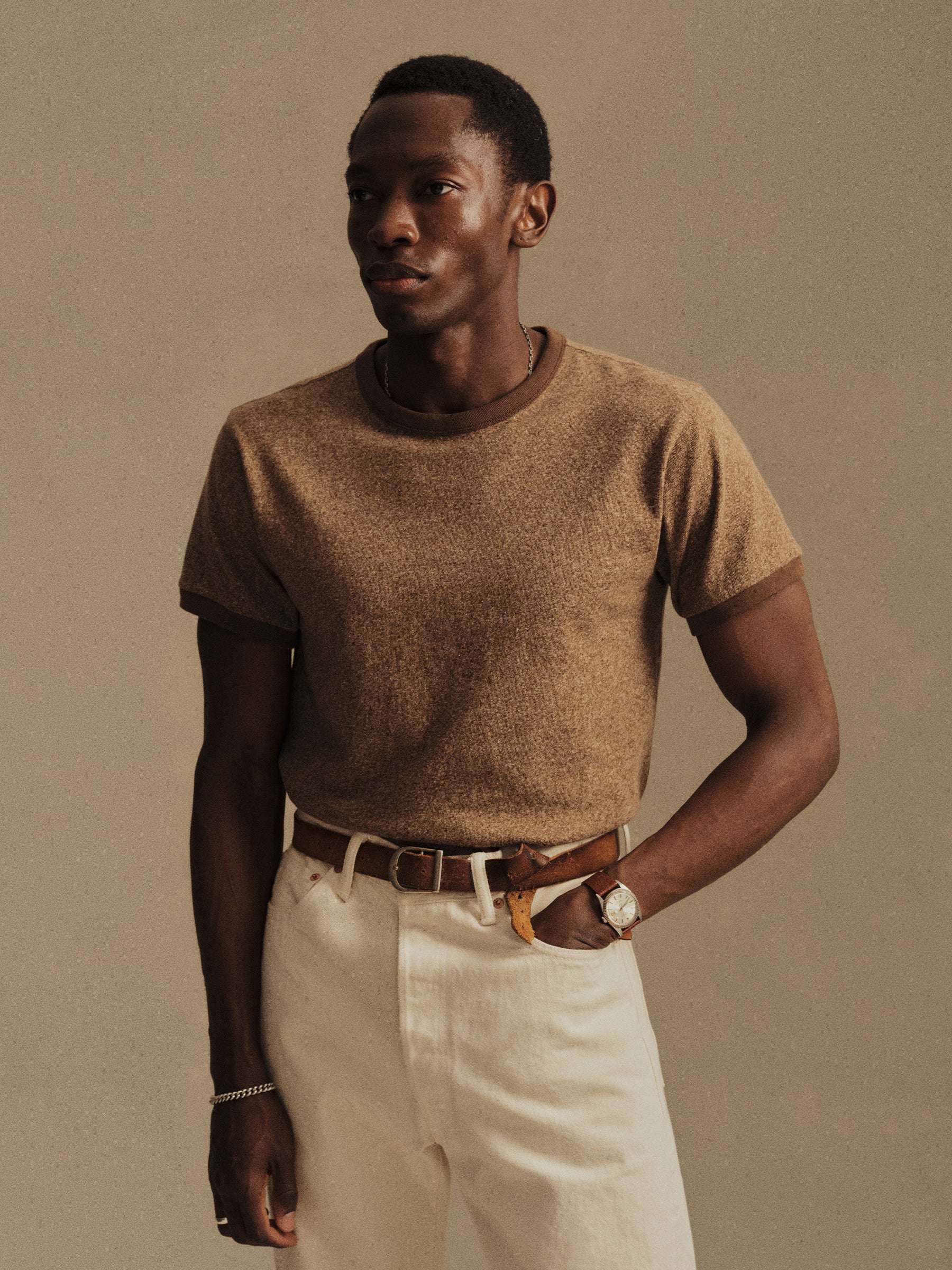 Alternative view of Heather Brown Welterweight Ringer Tee