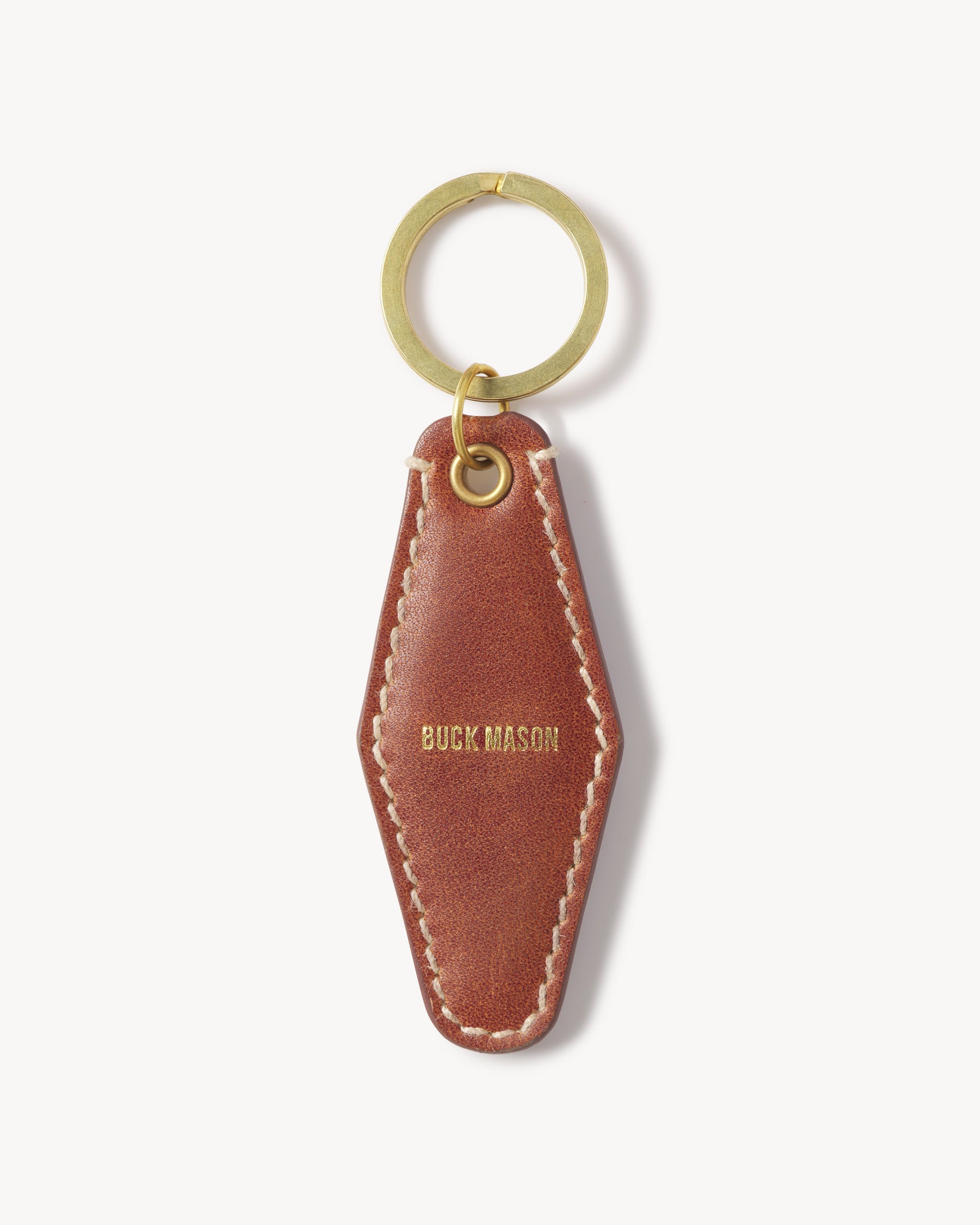 Cognac Countryman Full Grain Leather Key Ring