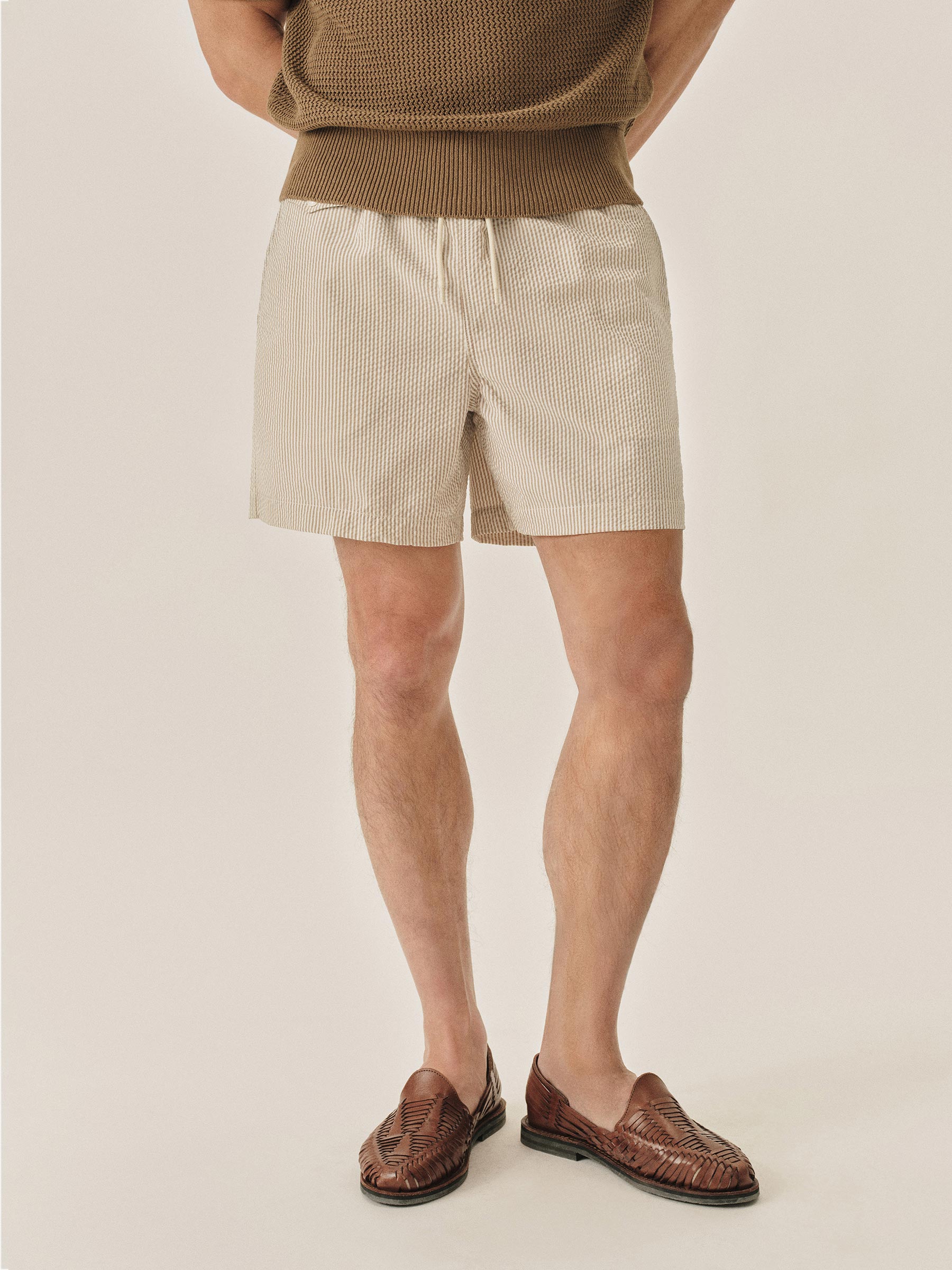 Alternative view of Coffee Stripe 5.5" Laguna Swim Short