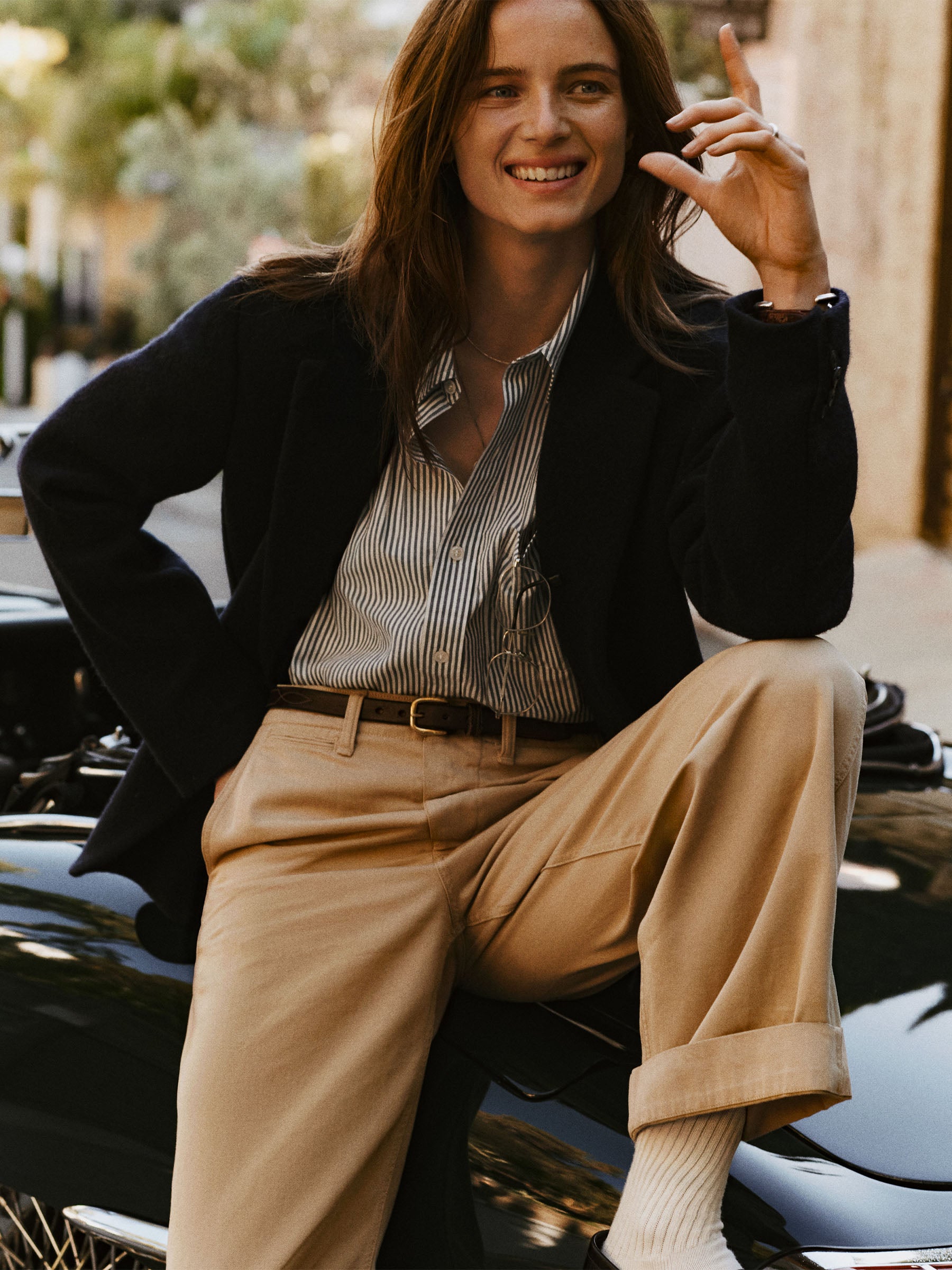 Alternative view of Dark Navy Weekend Wool Blazer