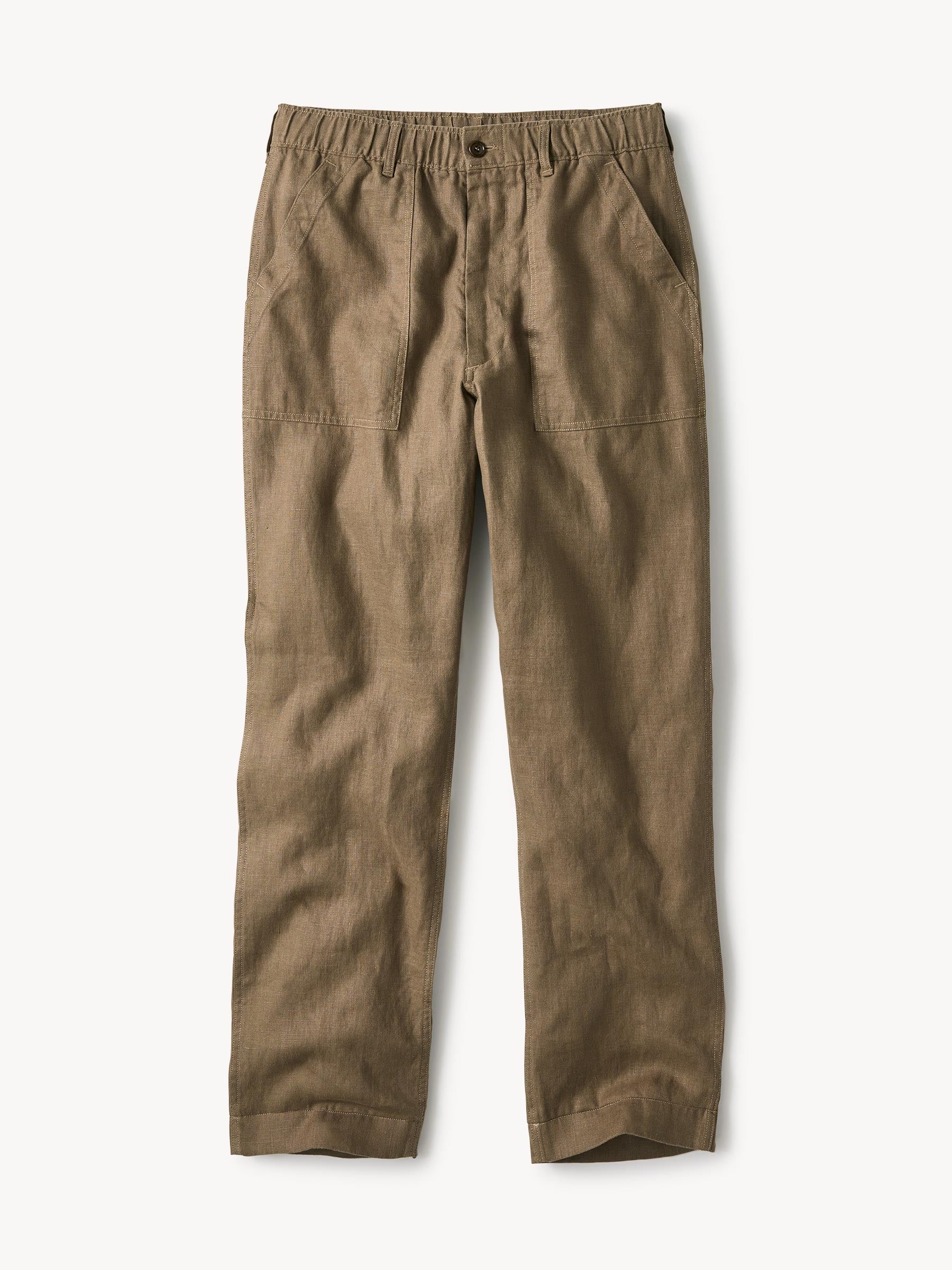 Sepia Brown Loomed Linen OG 107 Fatigue Pant
