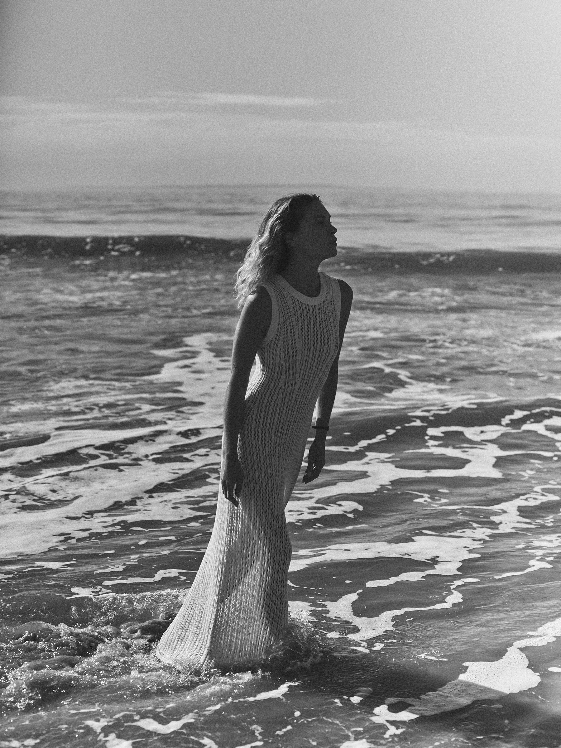 Natural Coastline Crochet Dress