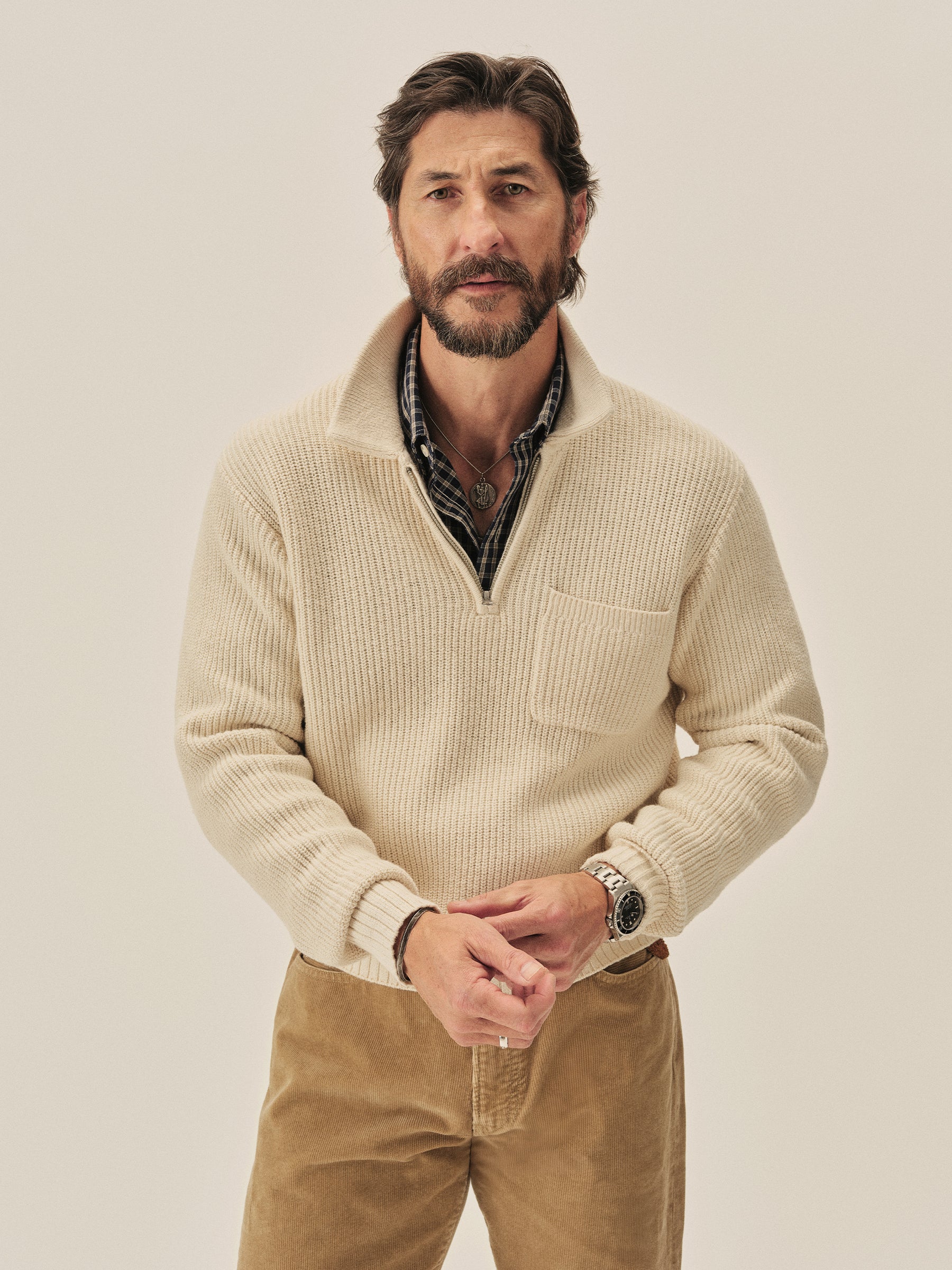 Alternative view of Sand Dollar Seafarer Cotton Quarter Zip
