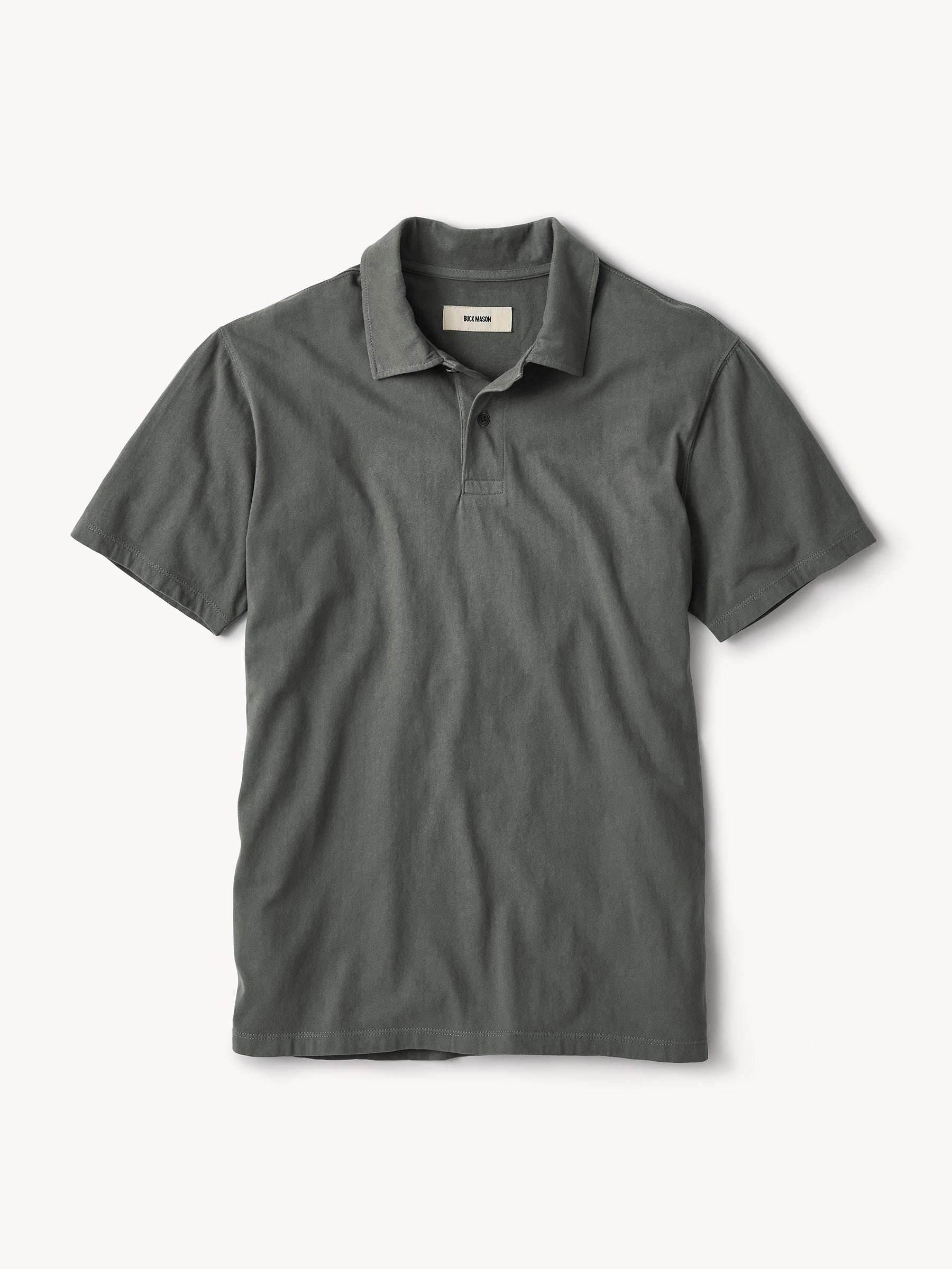 Vintage Black Sueded Cotton Polo