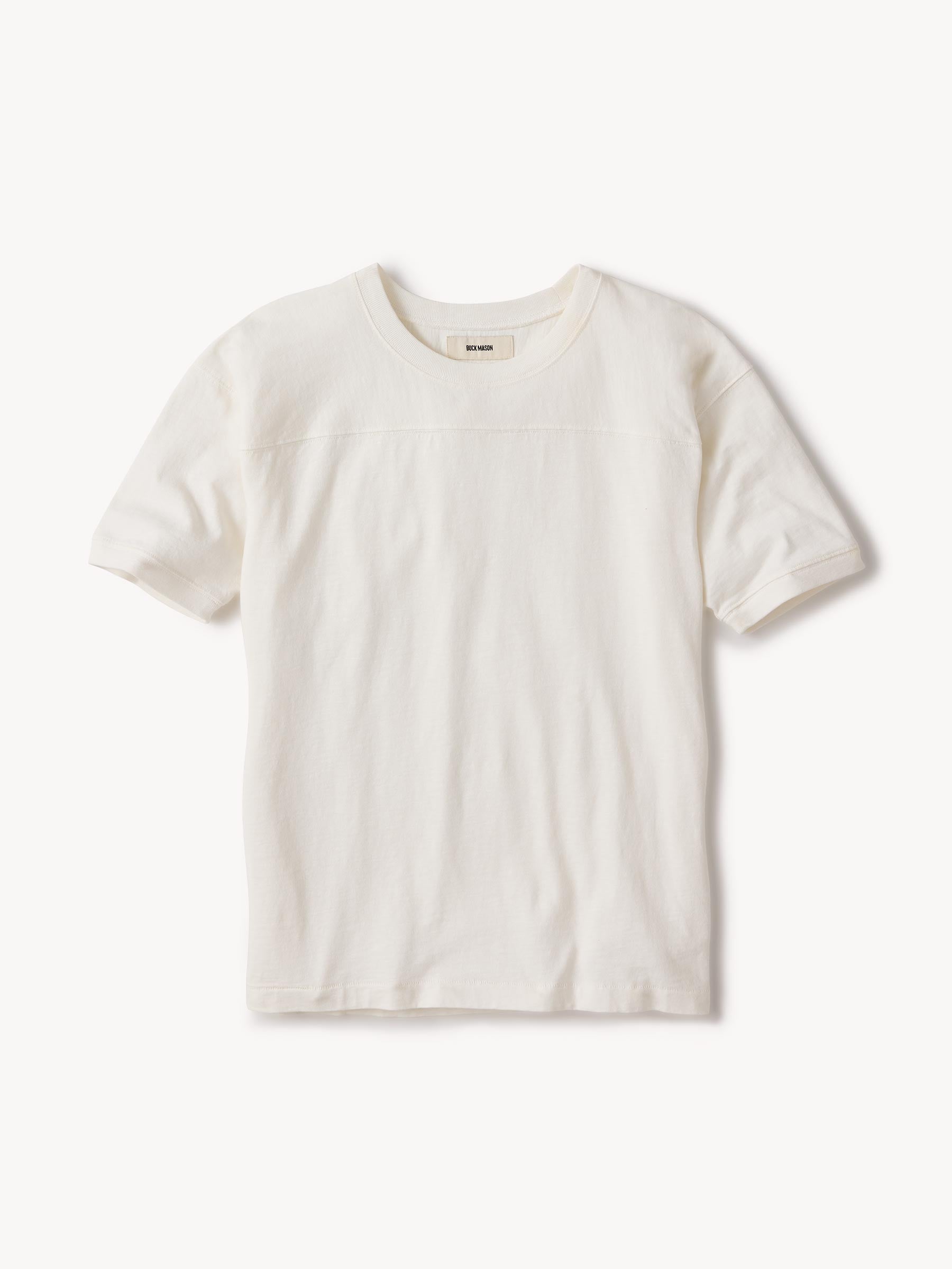 White Welterweight Football Tee