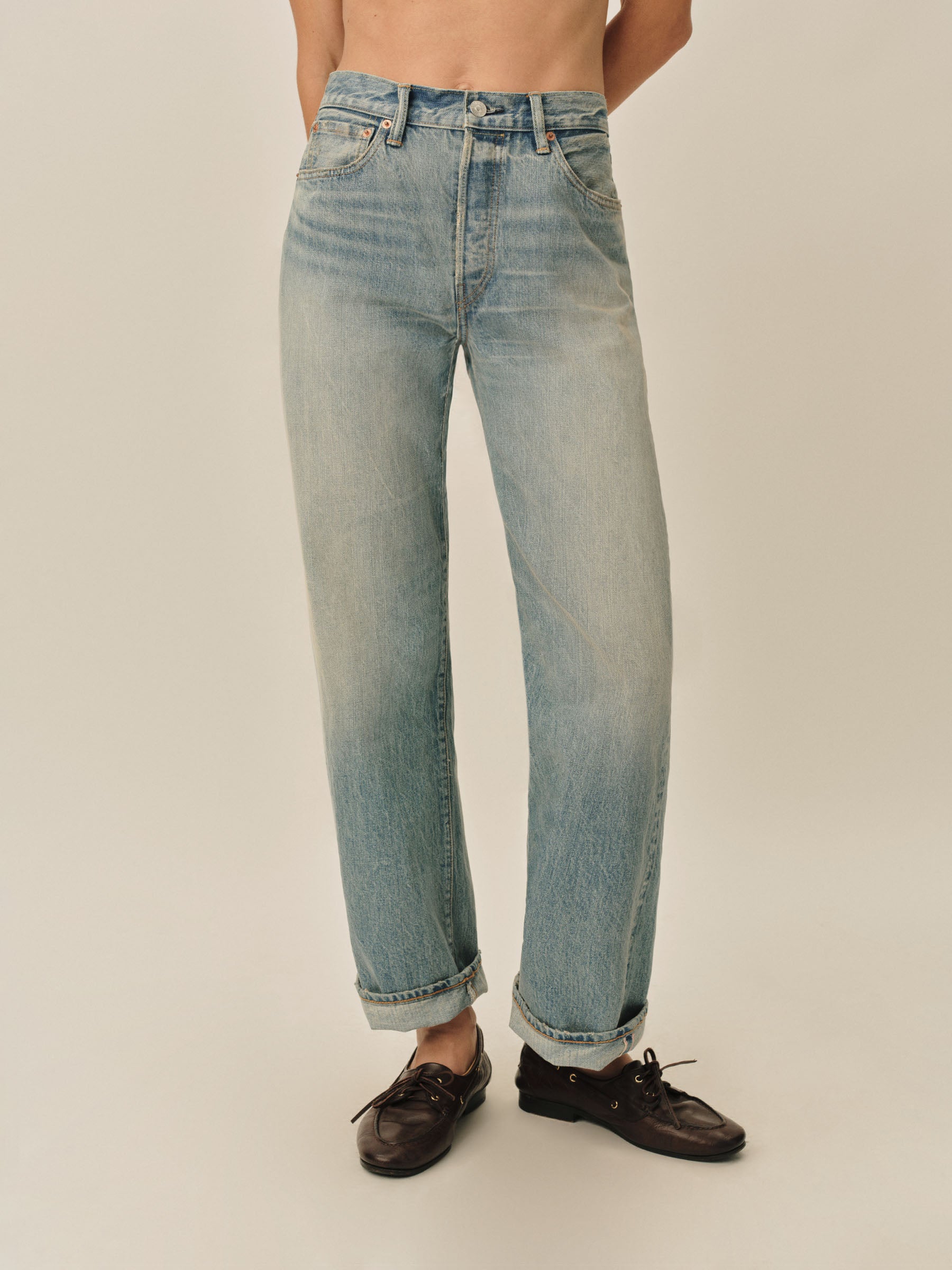 Alternative view of L054 Japanese Loomstate Selvedge Original Jean
