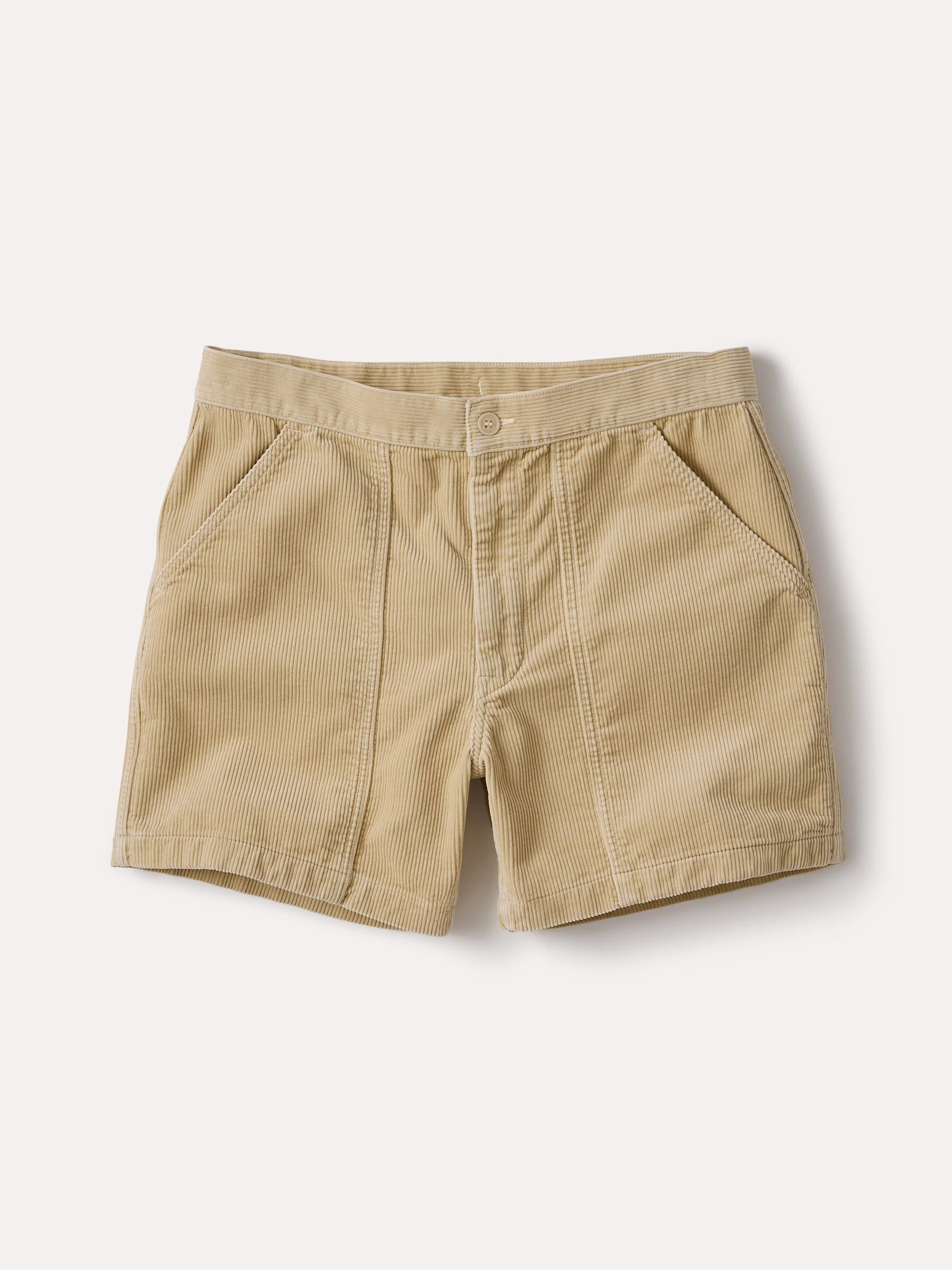 Natural 5 1/2" Cord Beach Cruiser Short