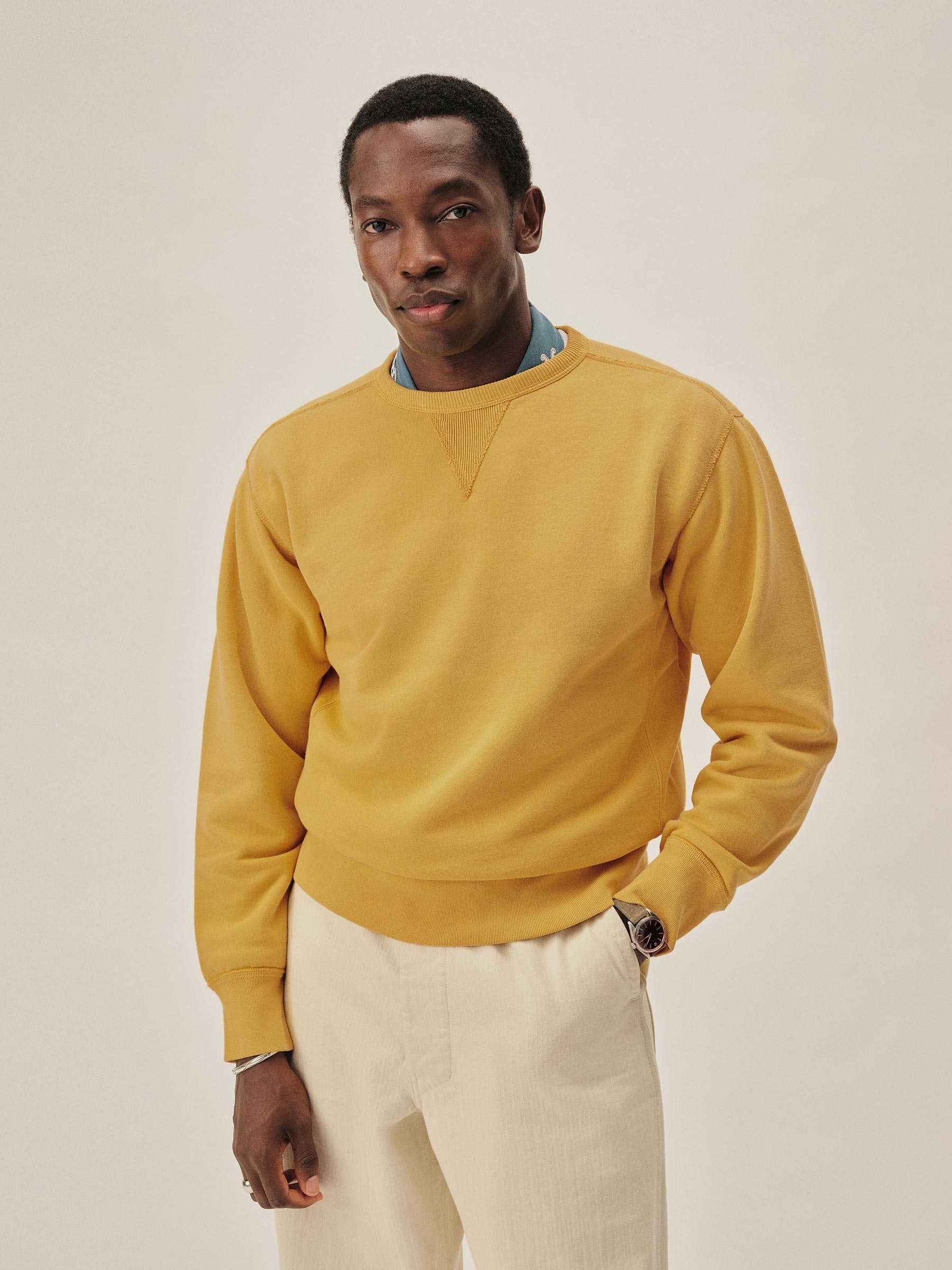 Alternative view of Golden Gate Welterweight Double V Crew Sweatshirt