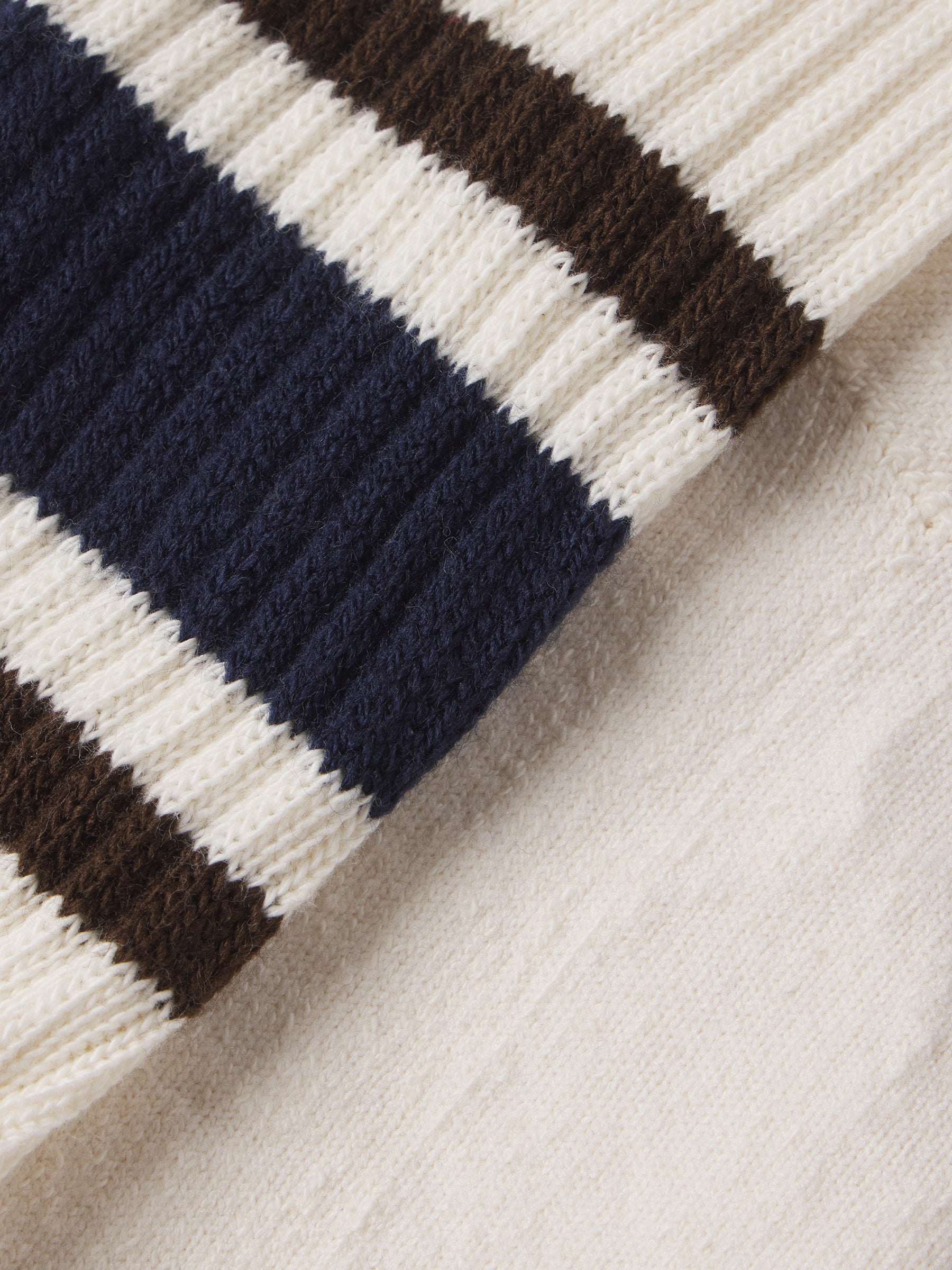 Alternative view of Dark Brown / Royal Navy Sport Stripe Sock