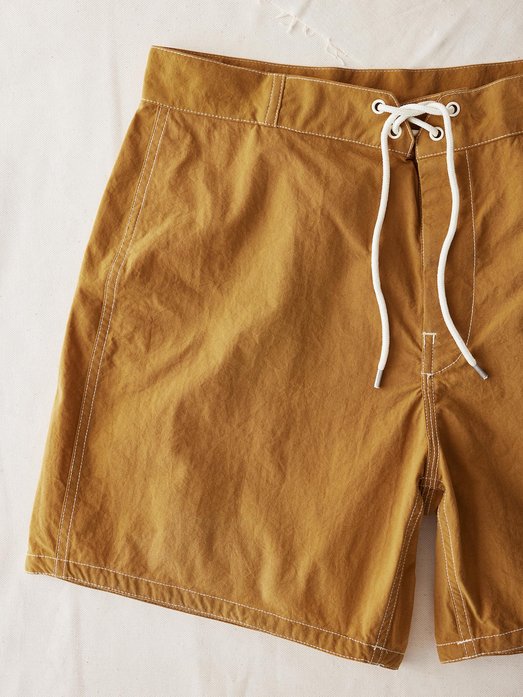 Alternative view of Gold 5.5" Japanese Oxford Board Short