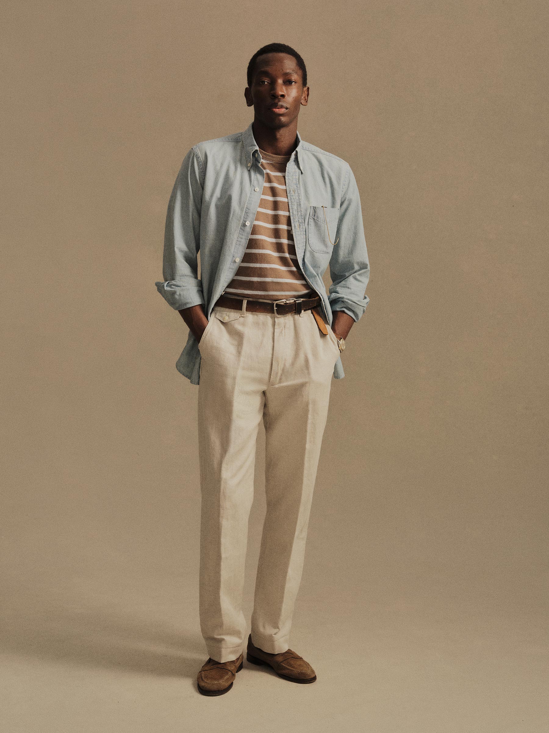 Alternative view of Seeded Natural Capitola Linen Carry On Ford Standard Pant
