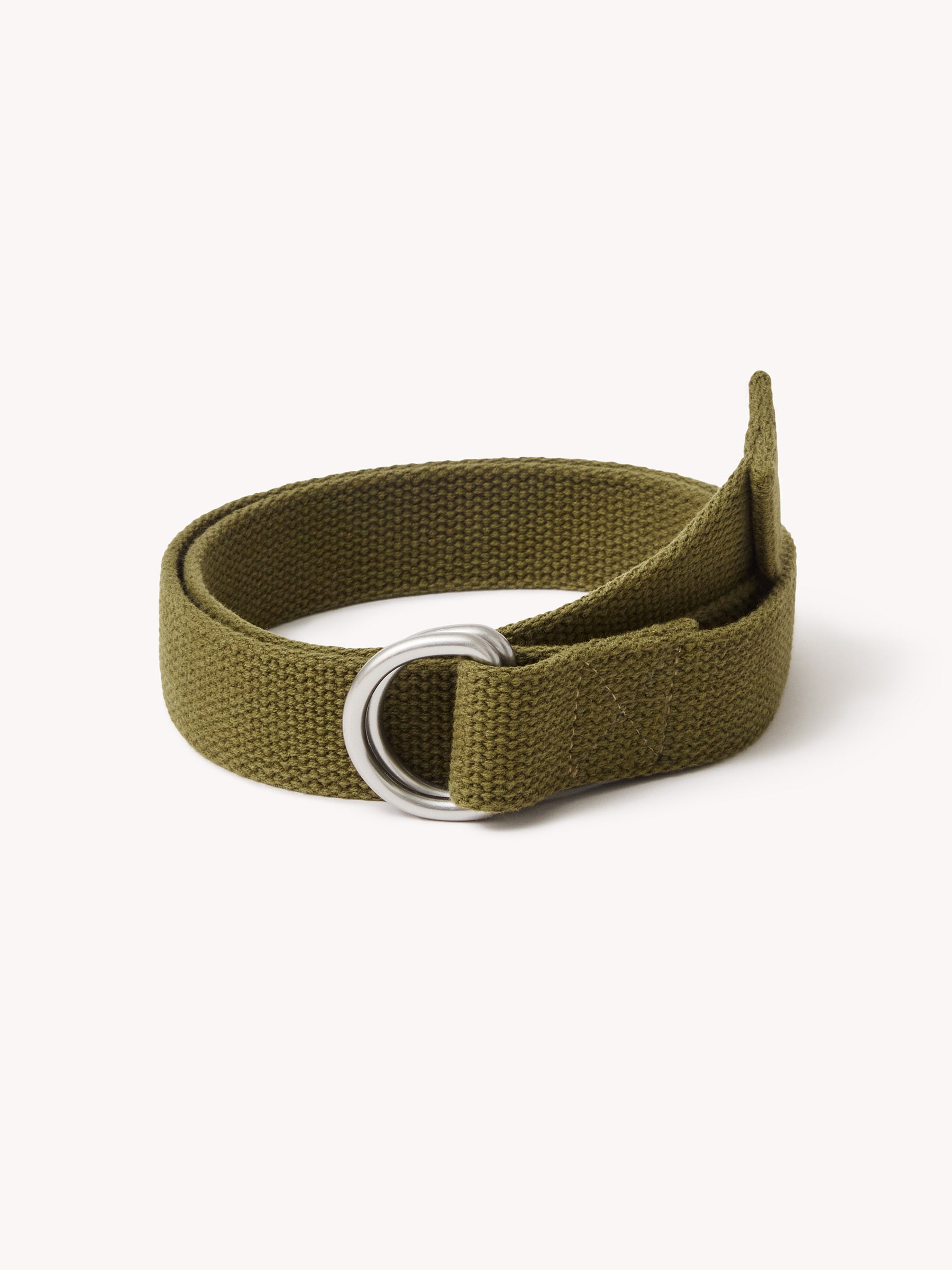 Olive Drab D Ring Cotton Belt