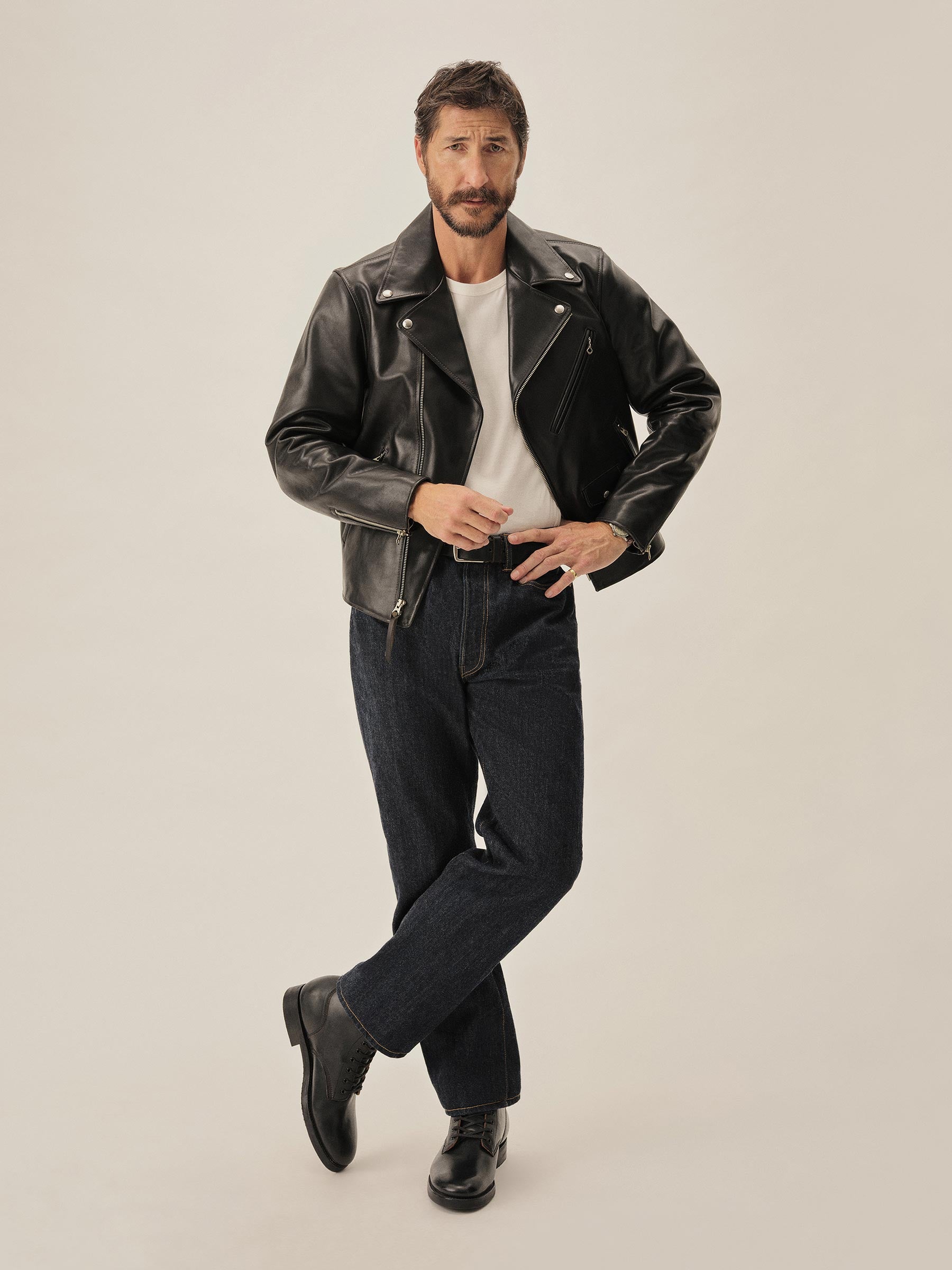 Alternative view of Black Bruiser Moto Jacket