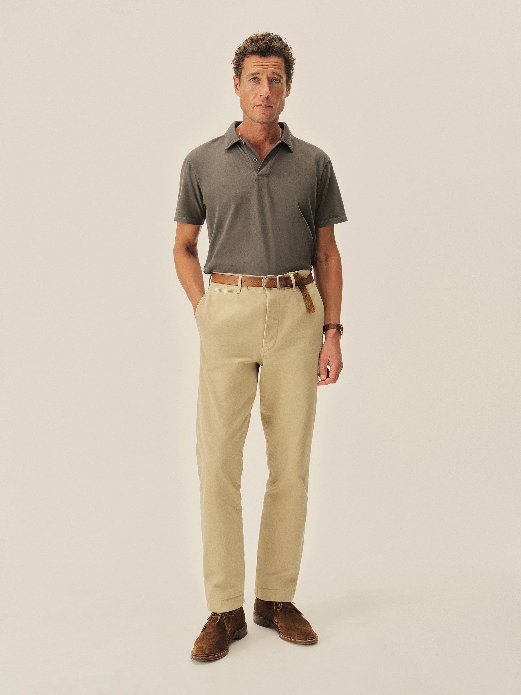 Alternative view of Uniform Khaki Paperback Twill Maverick Slim Chino