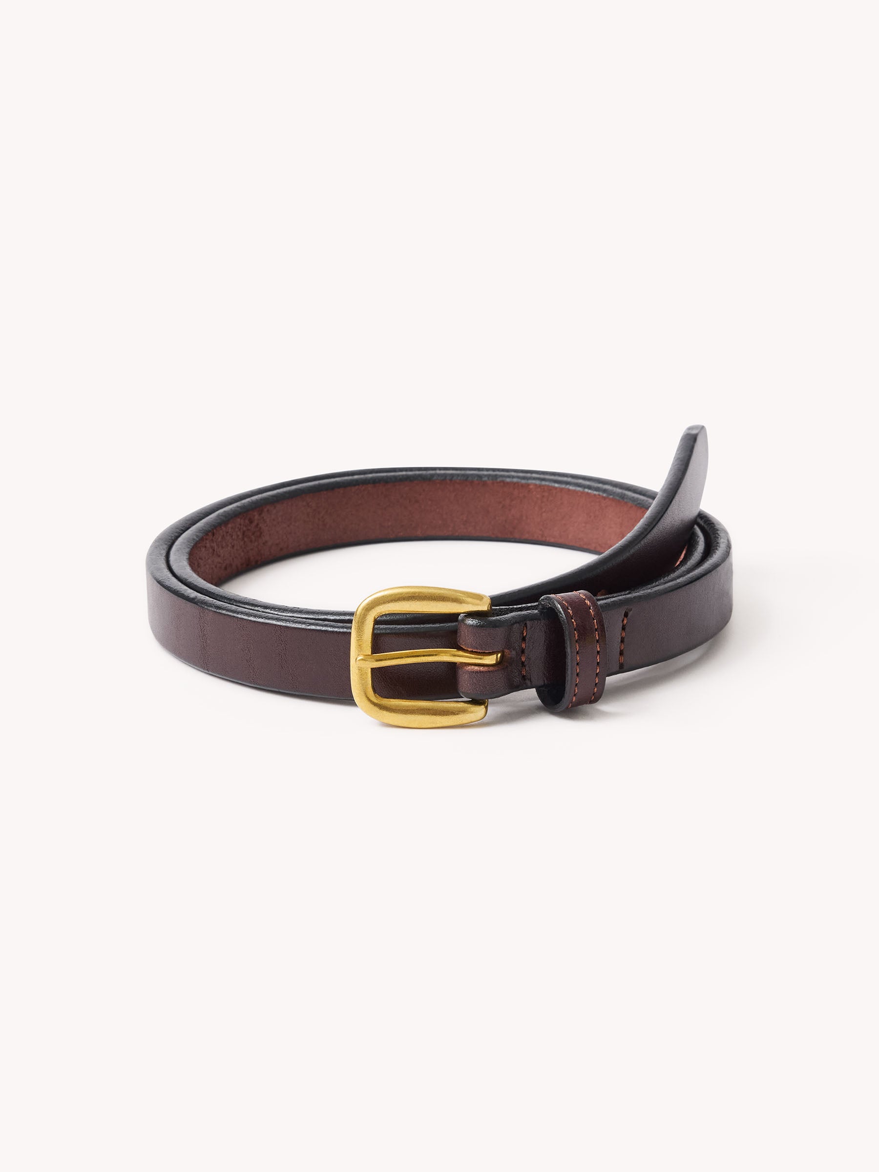 Oxblood Slim Harpo American Dress Belt