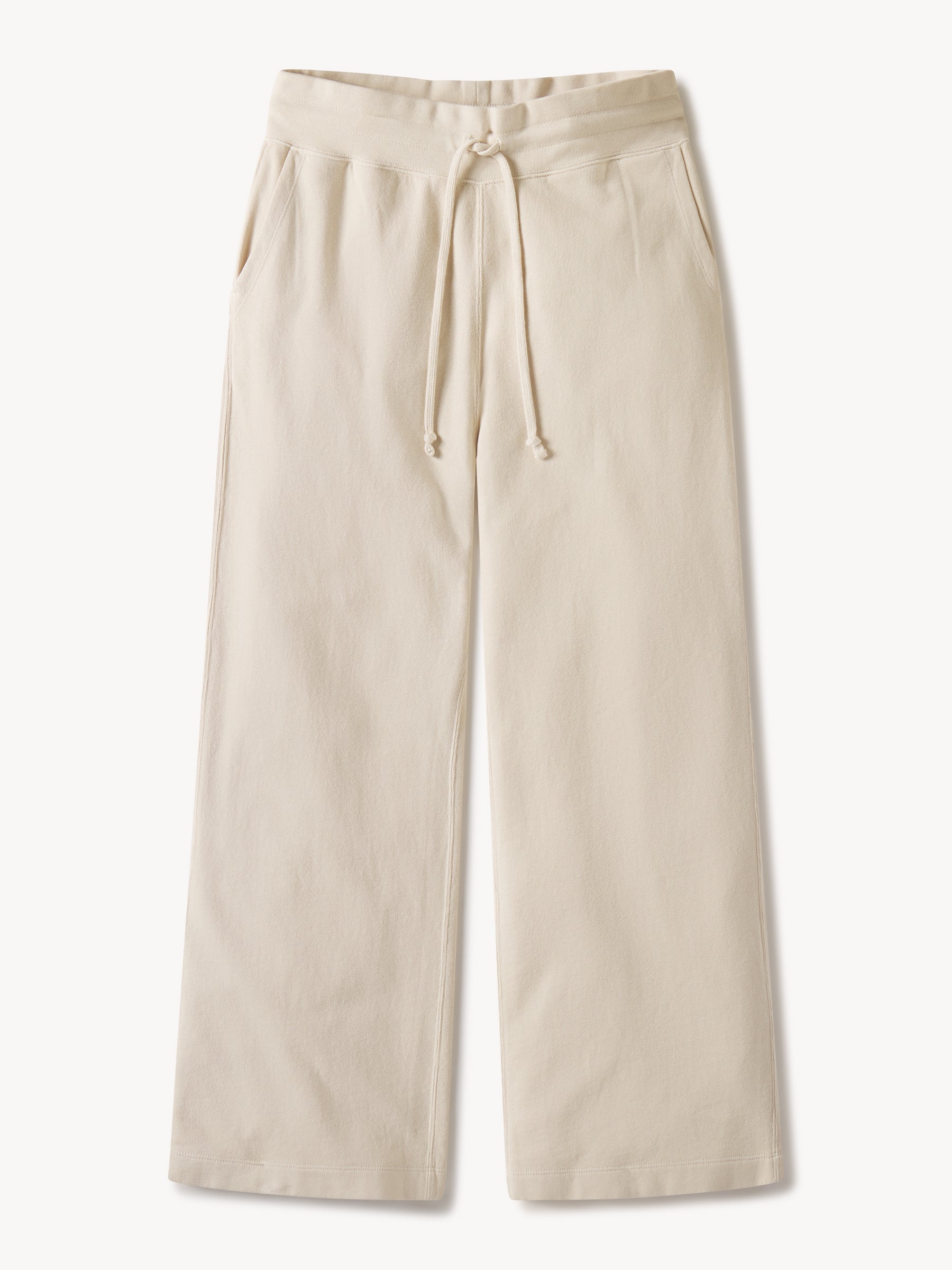 Natural Venice Wash Vintage Interloop Wide Leg Sweatpant