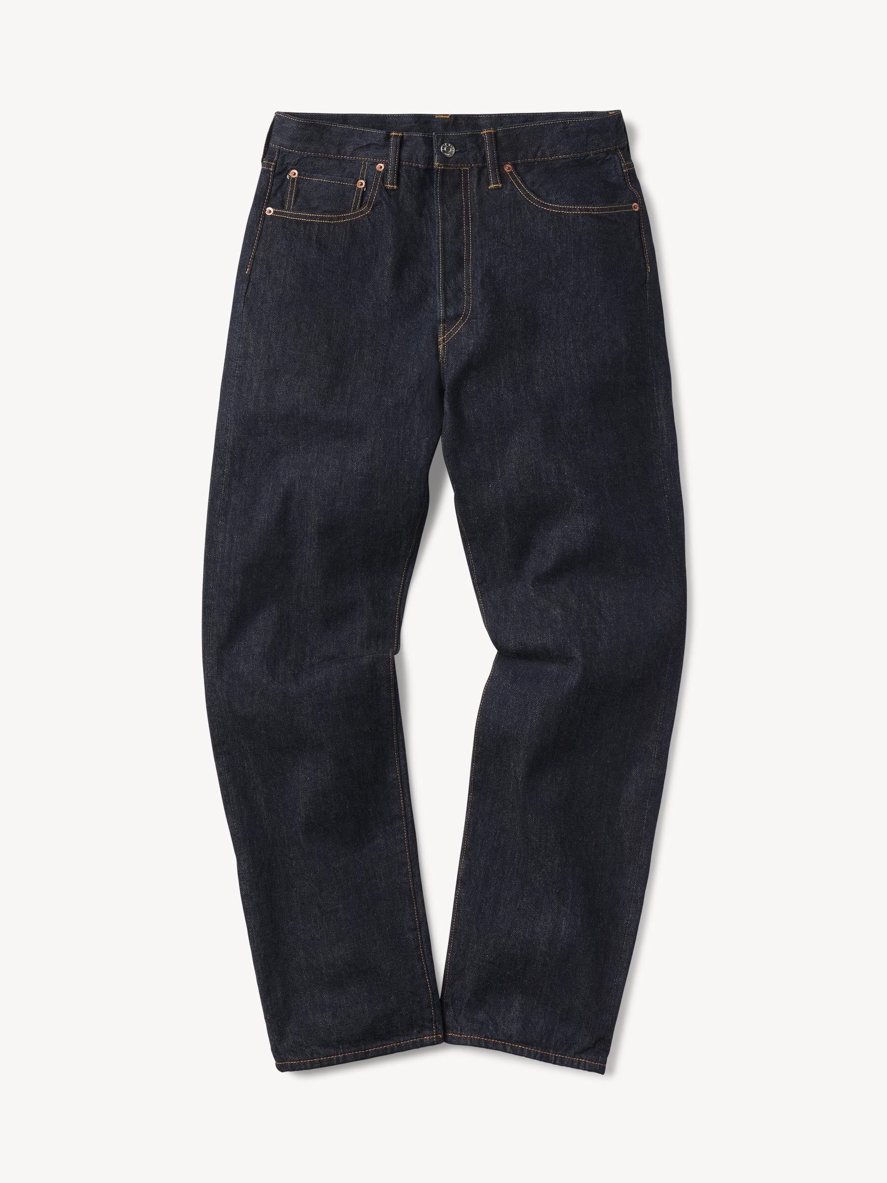 D018 Japanese Loomstate Selvedge Full Saddle Jean