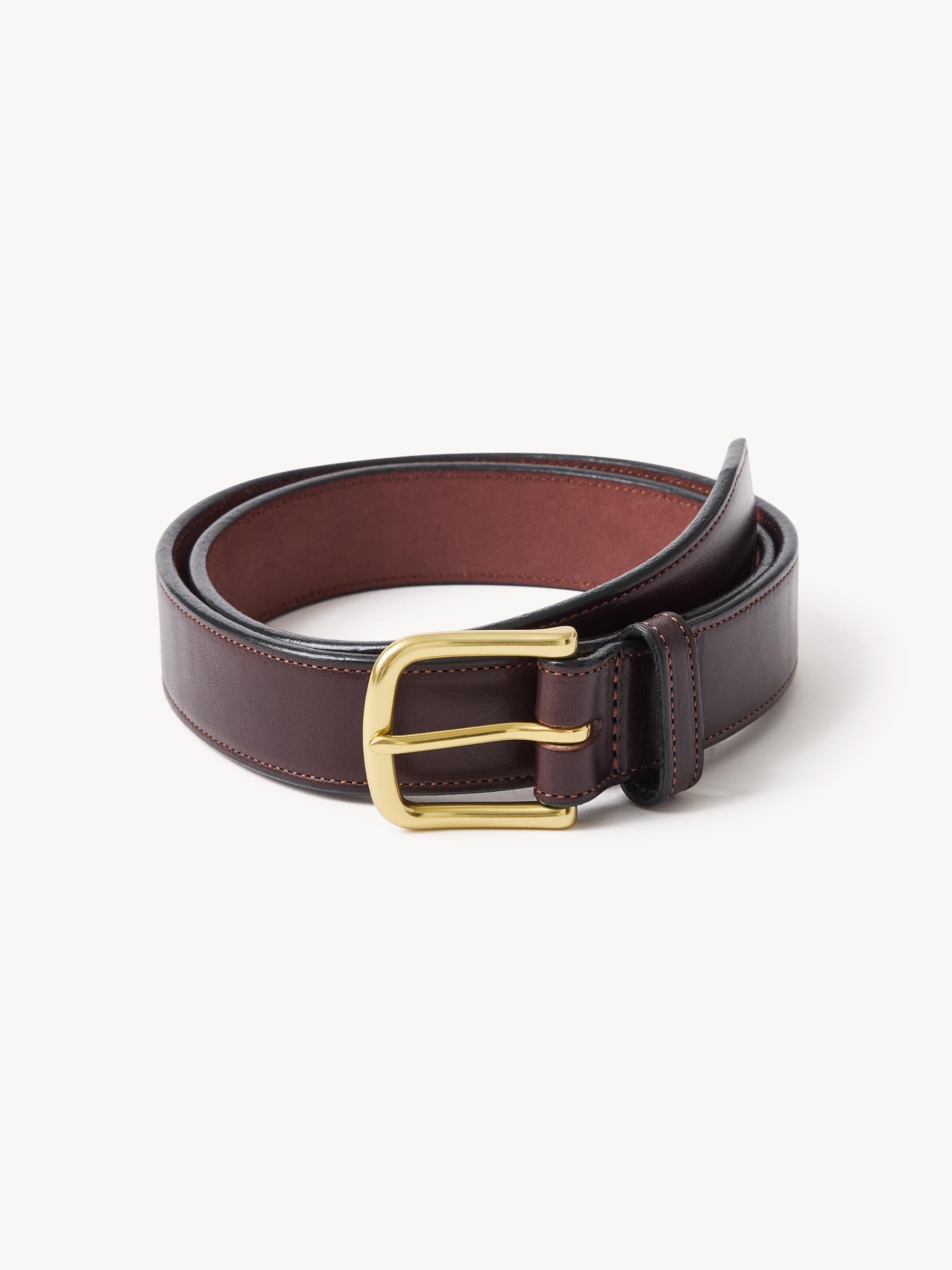 Dark Brown Semi Fancy American Dress Belt