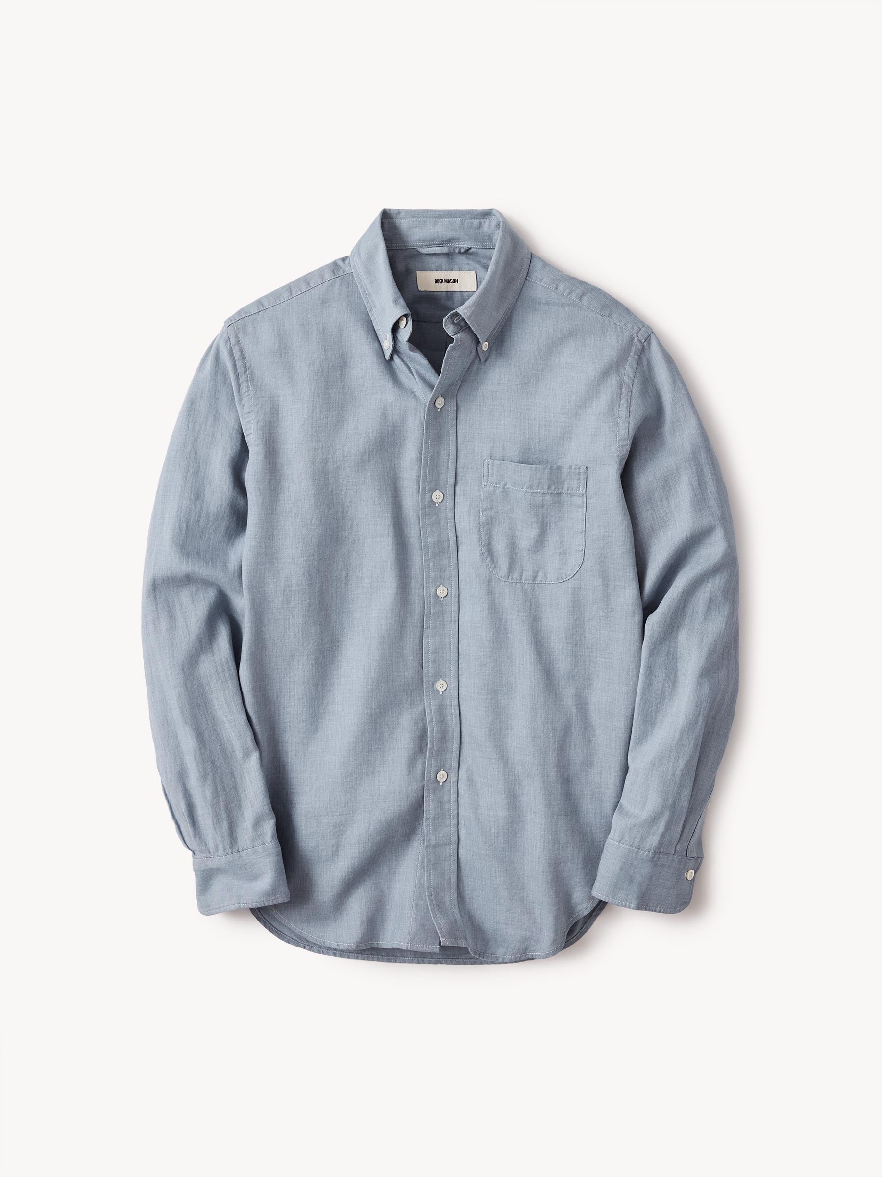 Blue End On End California Oxford BD Shirt