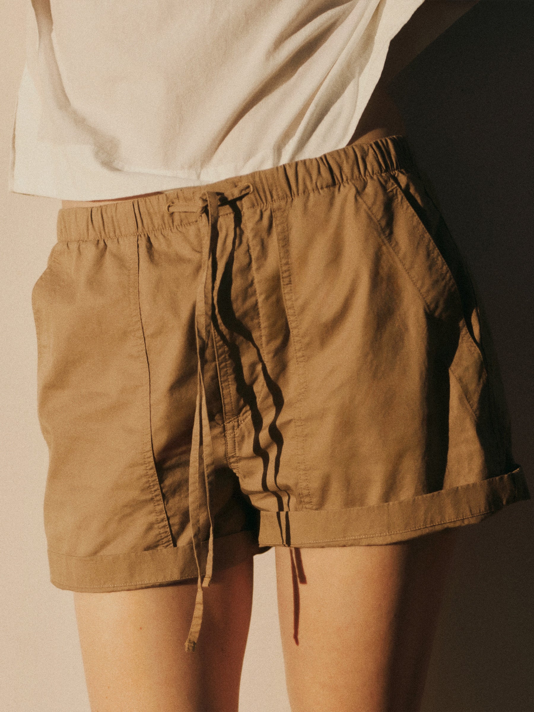 Putty Parachute Poplin Pull On Short