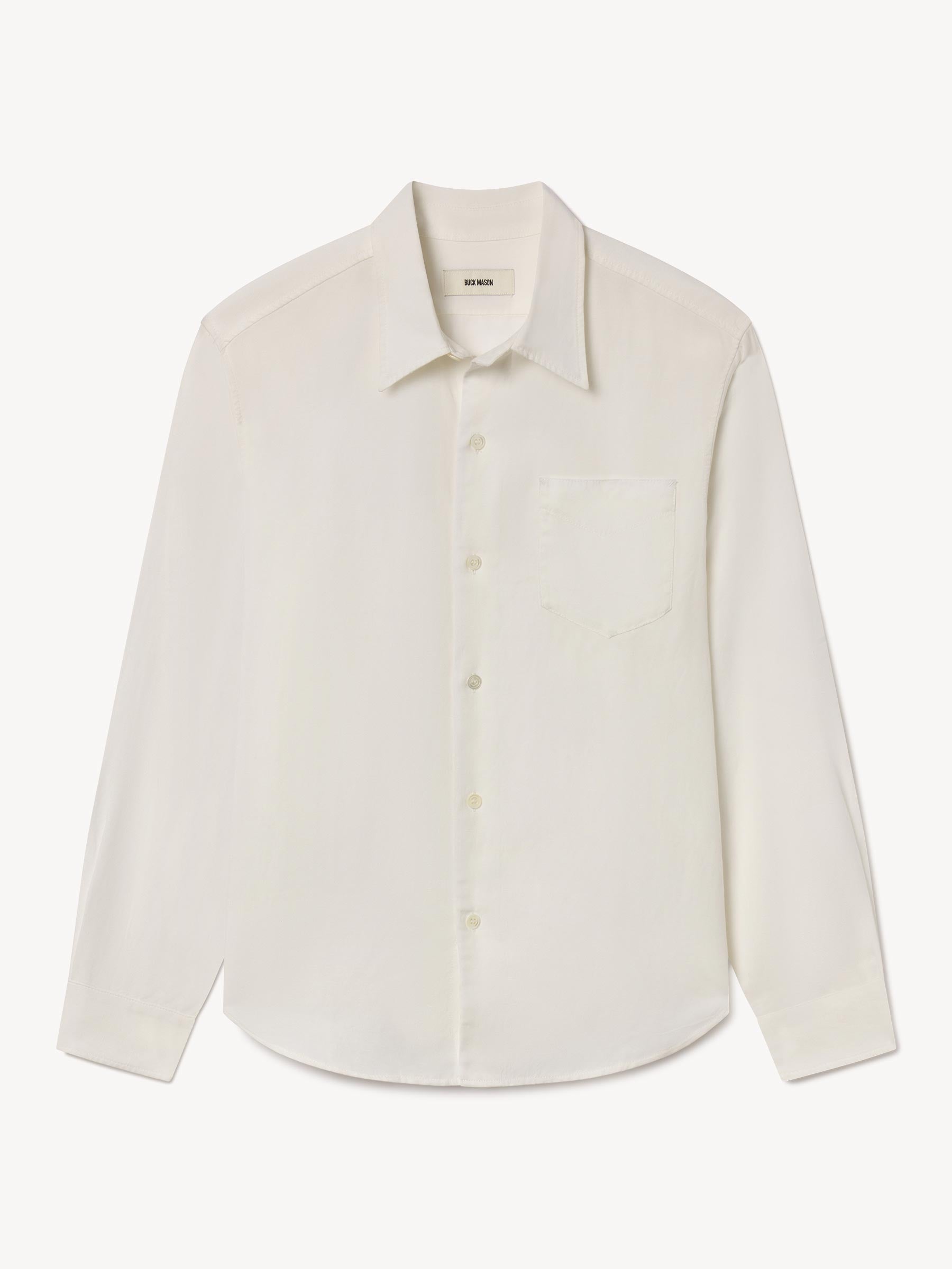 Natural Draped Linen Lounge Lizard Shirt