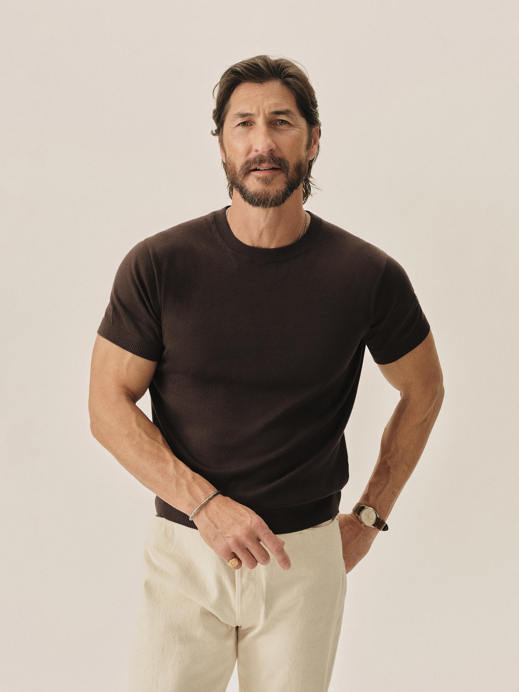 Alternative view of Umber Como Cashmere Tee
