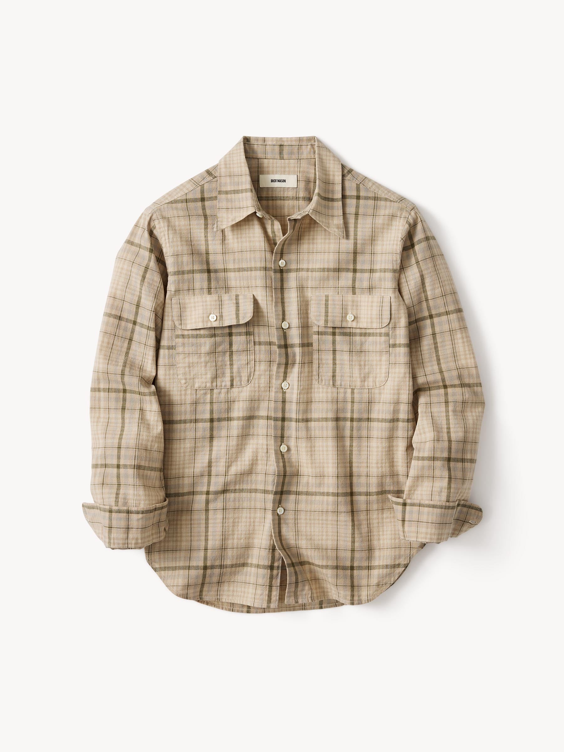 Trail Plaid Breeze Cotton Linen Ls Shirt
