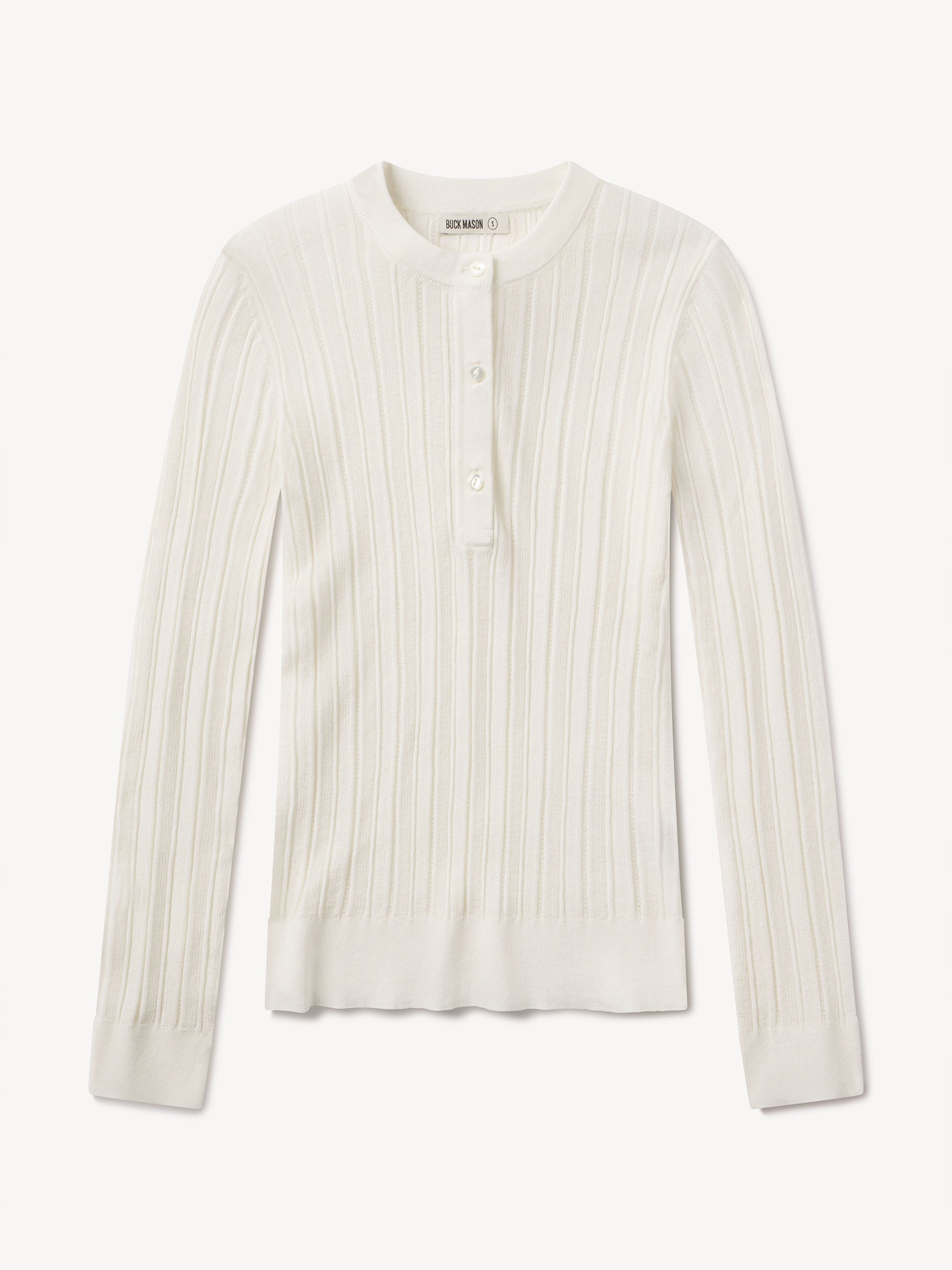 White Keepsake Pointelle Henley