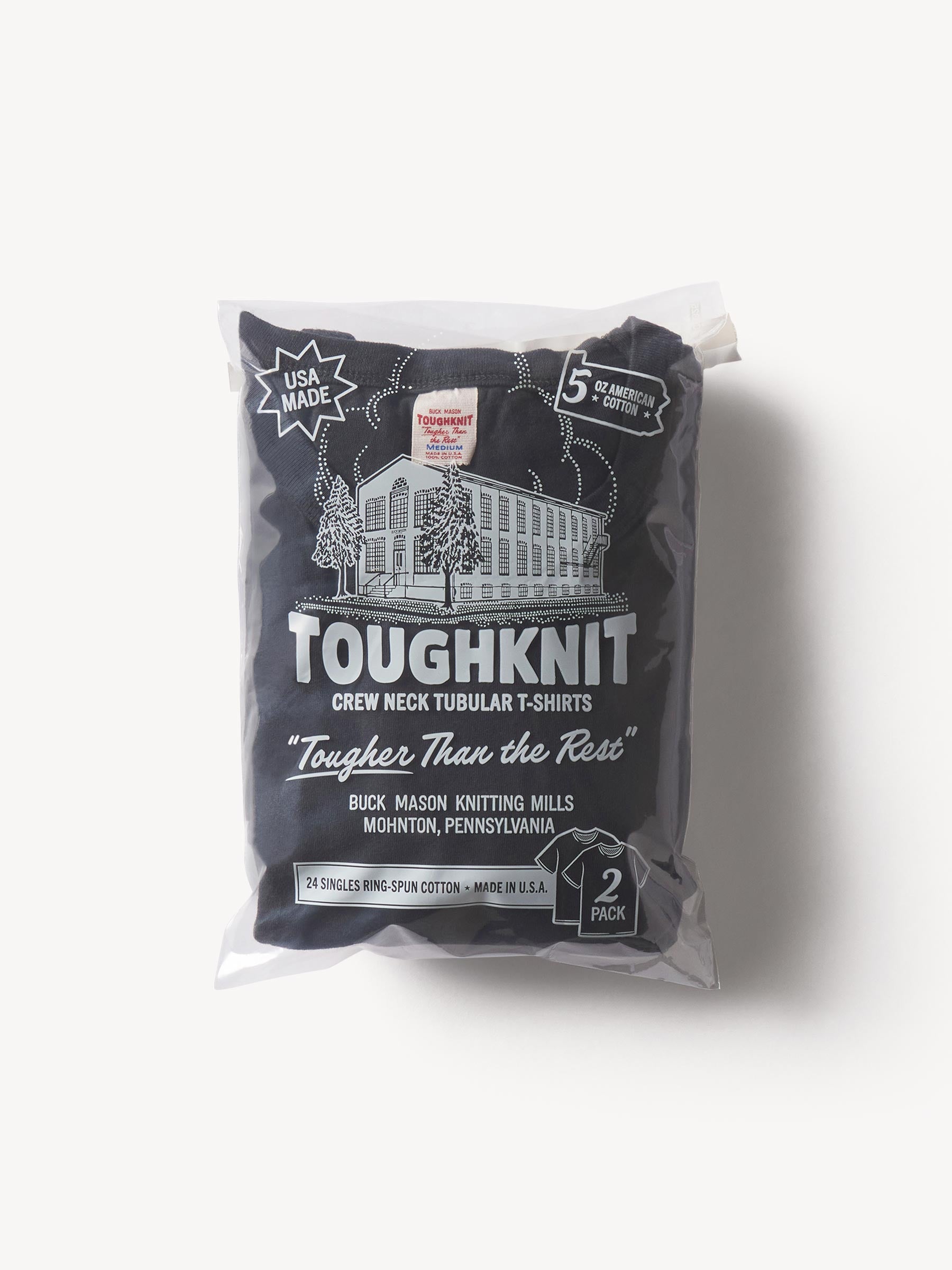 Alternative view of Black Toughknit Tubular Tee 2 Pack