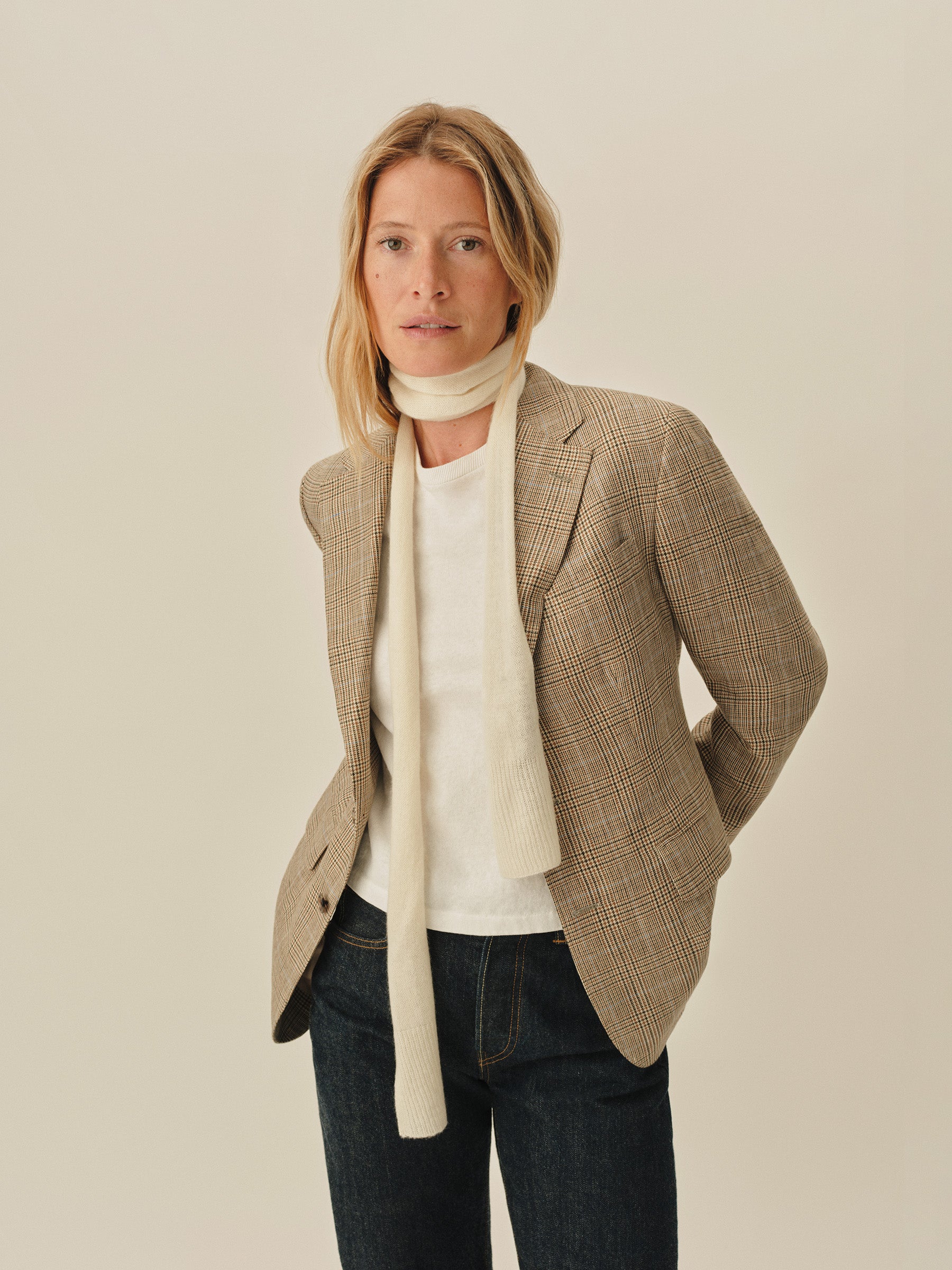 Alternative view of Coconut Whisperweight Cashmere Scarf
