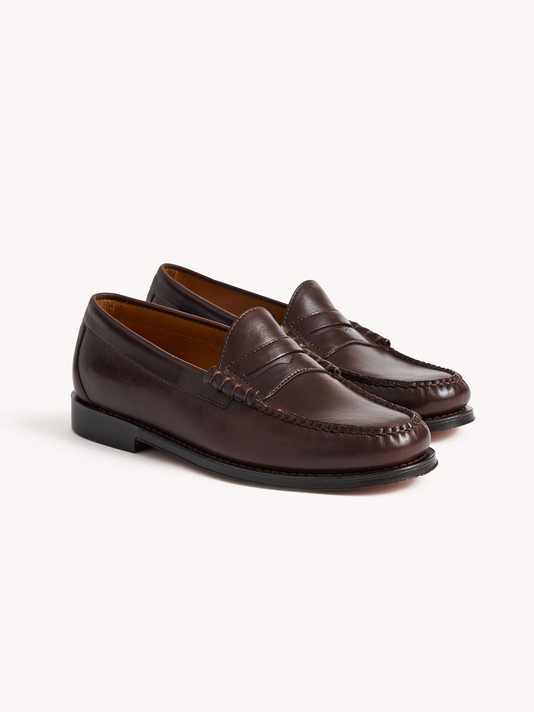 Brown Leather G.H.BASS X Buck Mason Larson Loafer