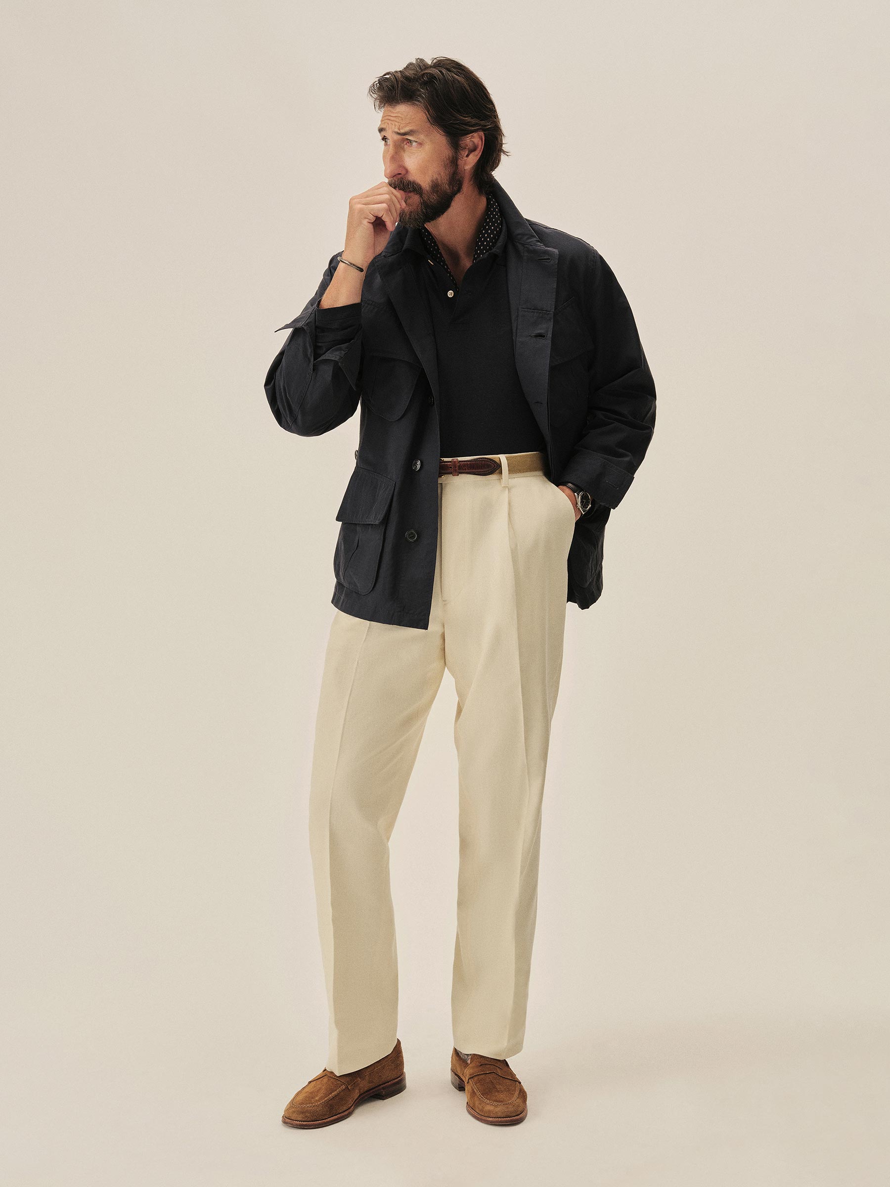 Alternative view of Natural Hollywood Pleated Trouser