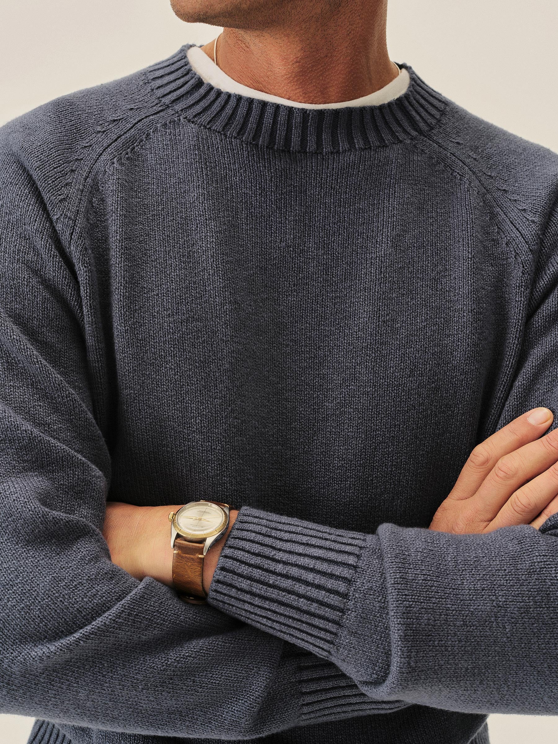 Alternative view of Vintage Navy Venice Wash Seafarer Traveler Cotton Crew