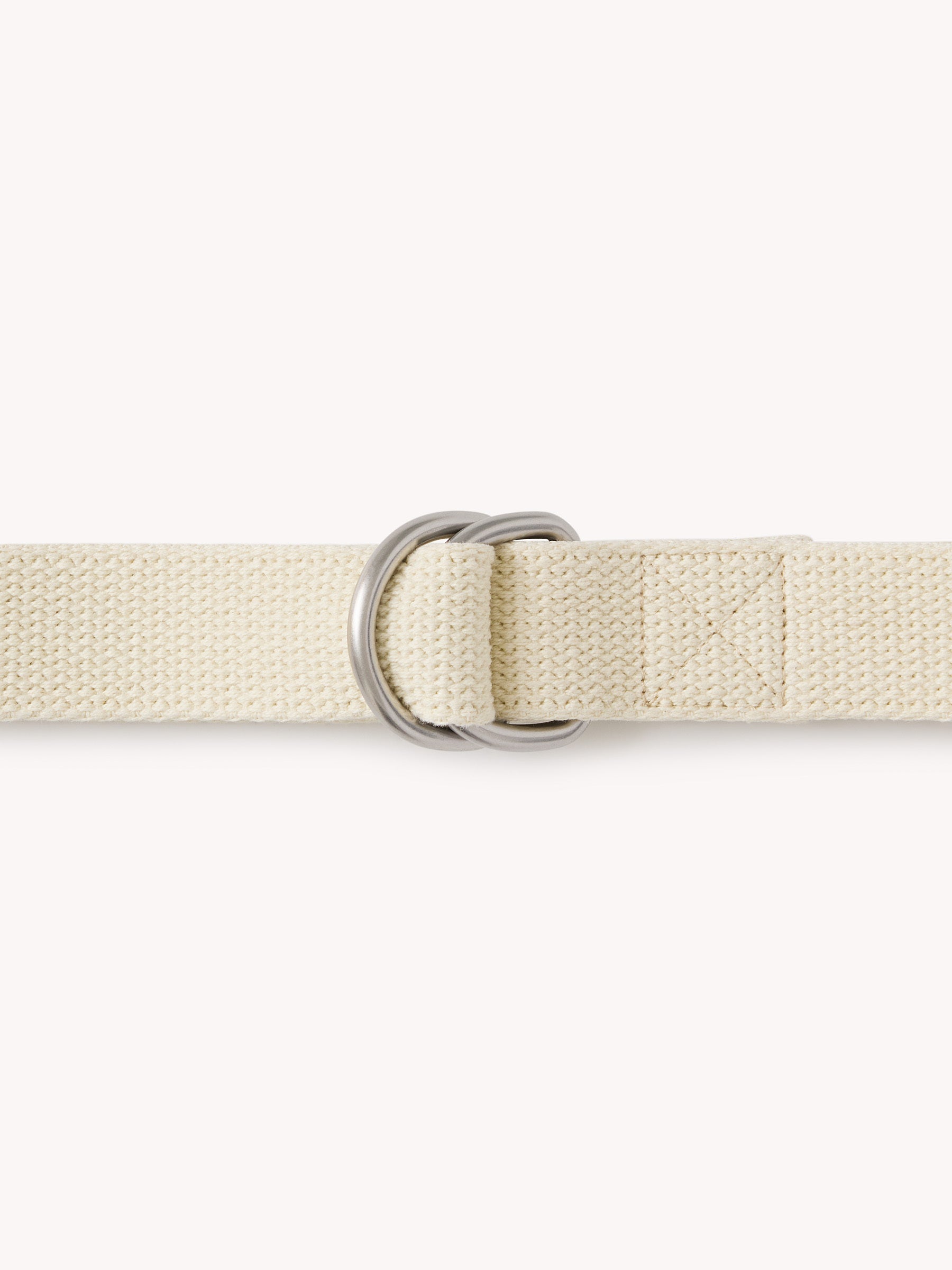 Alternative view of Natural D Ring Cotton Belt
