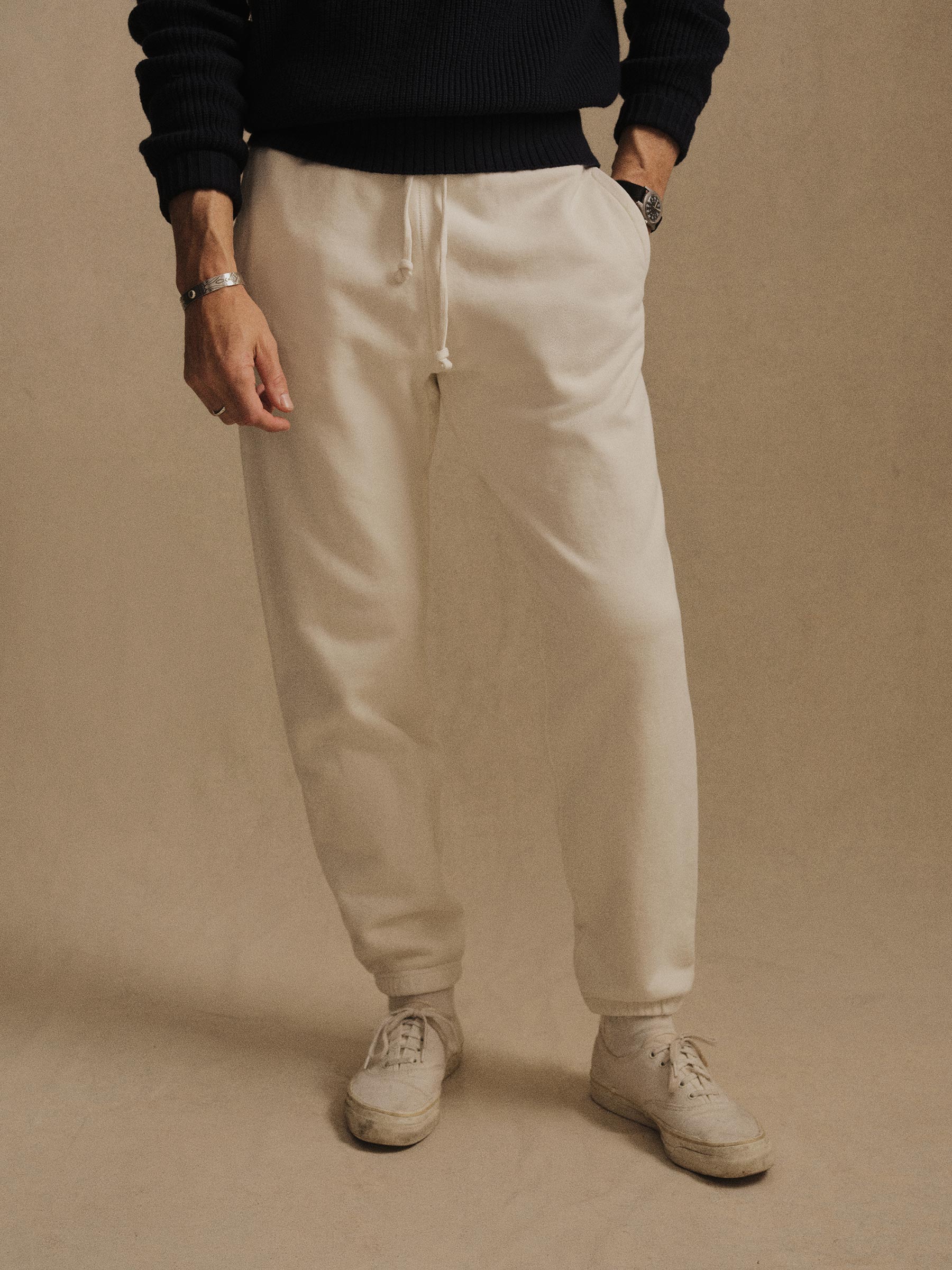 Alternative view of White Welterweight Sweatpant