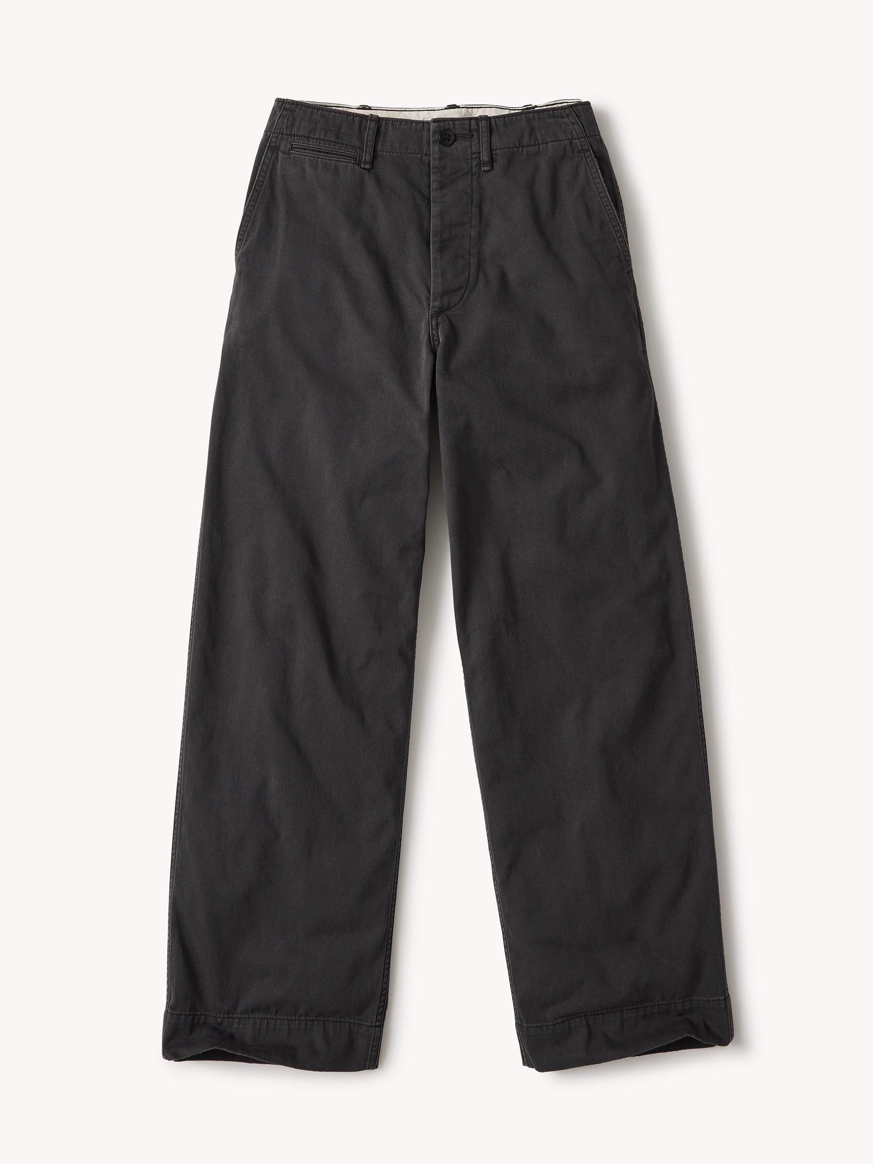 Washed Black At Ease Chino