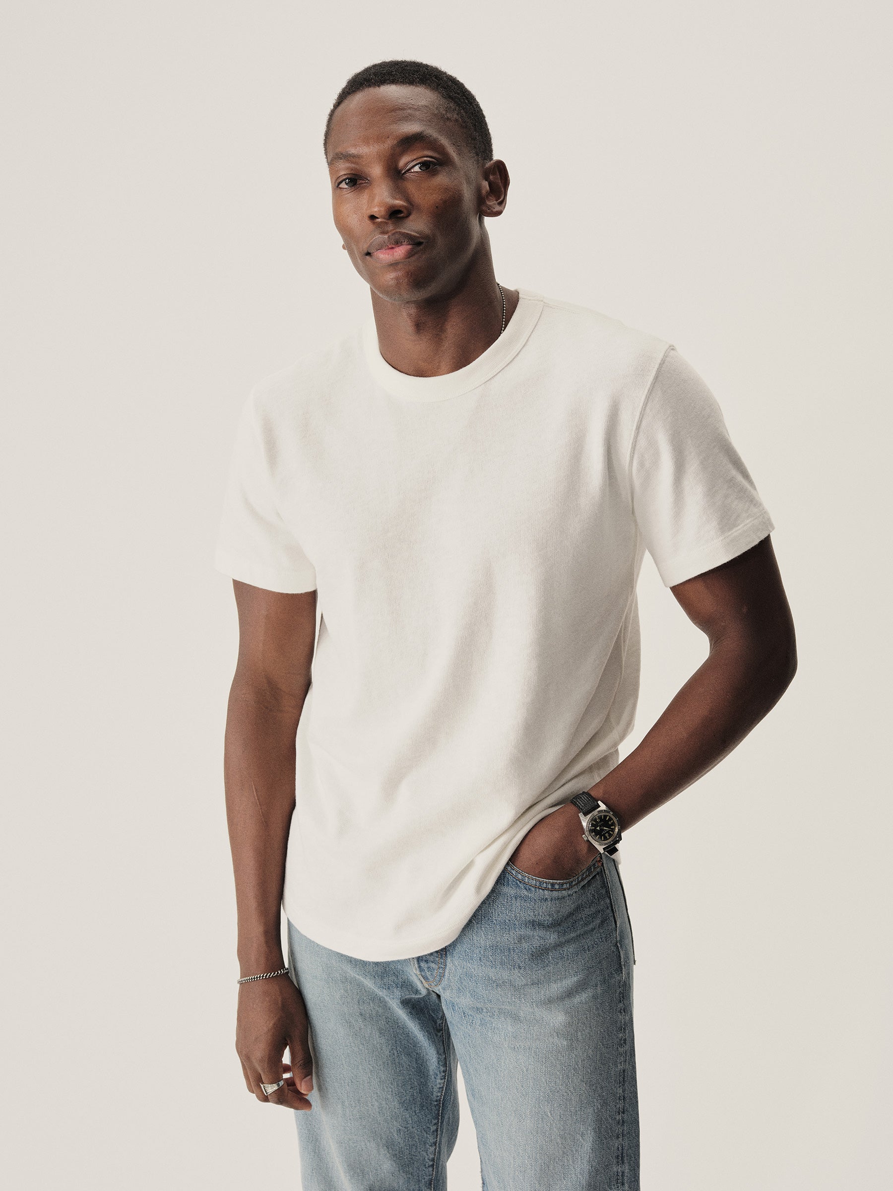 Alternative view of White Field Spec Cotton Heavy Tee