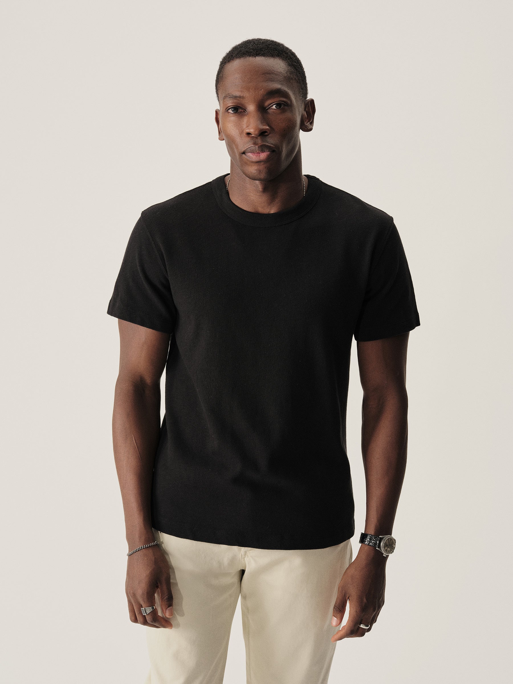 Alternative view of Black Field Spec Cotton Heavy Tee