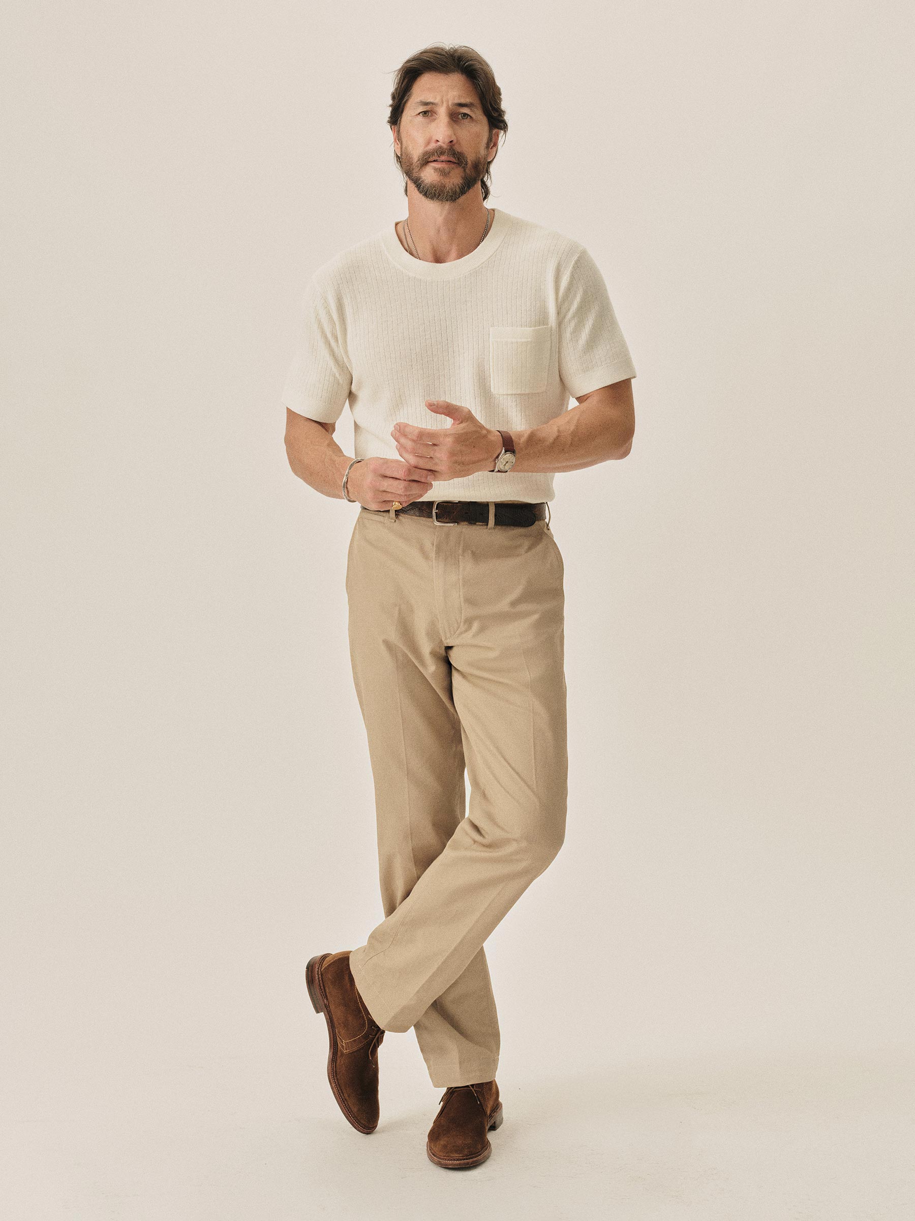 Alternative view of Khaki Tropic Twill Carry On Ford Standard Pant
