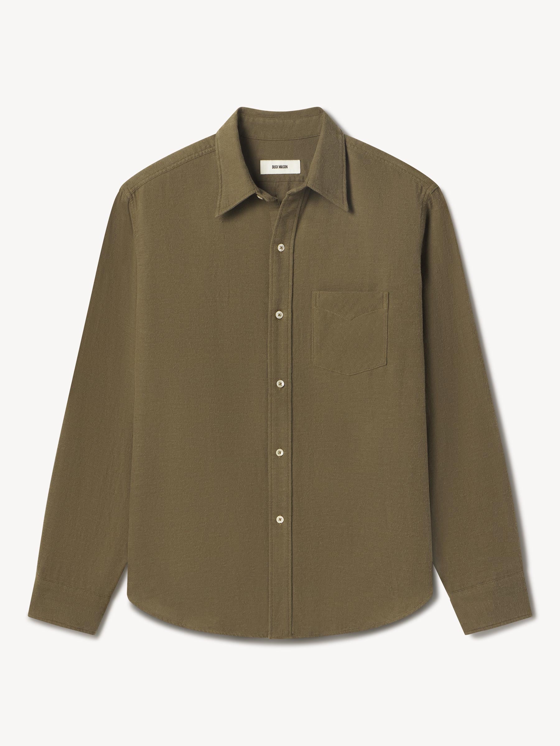 Soft Olive Pacific Twill Flannel Bd Shirt