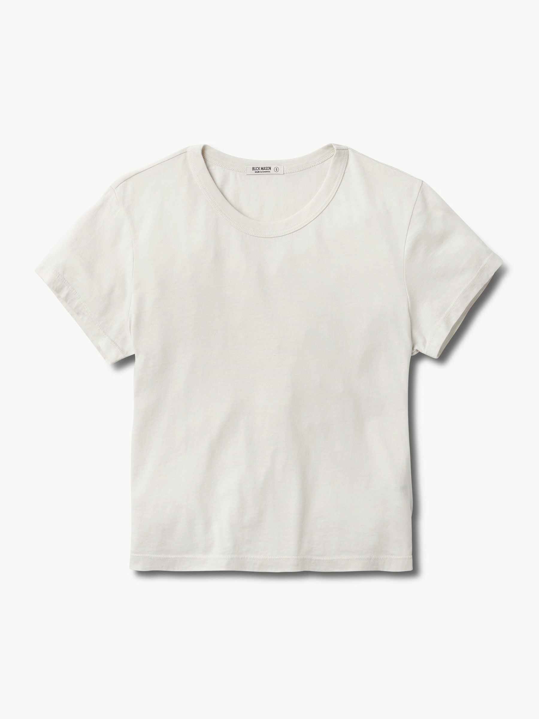 White Pima Boxy Crew