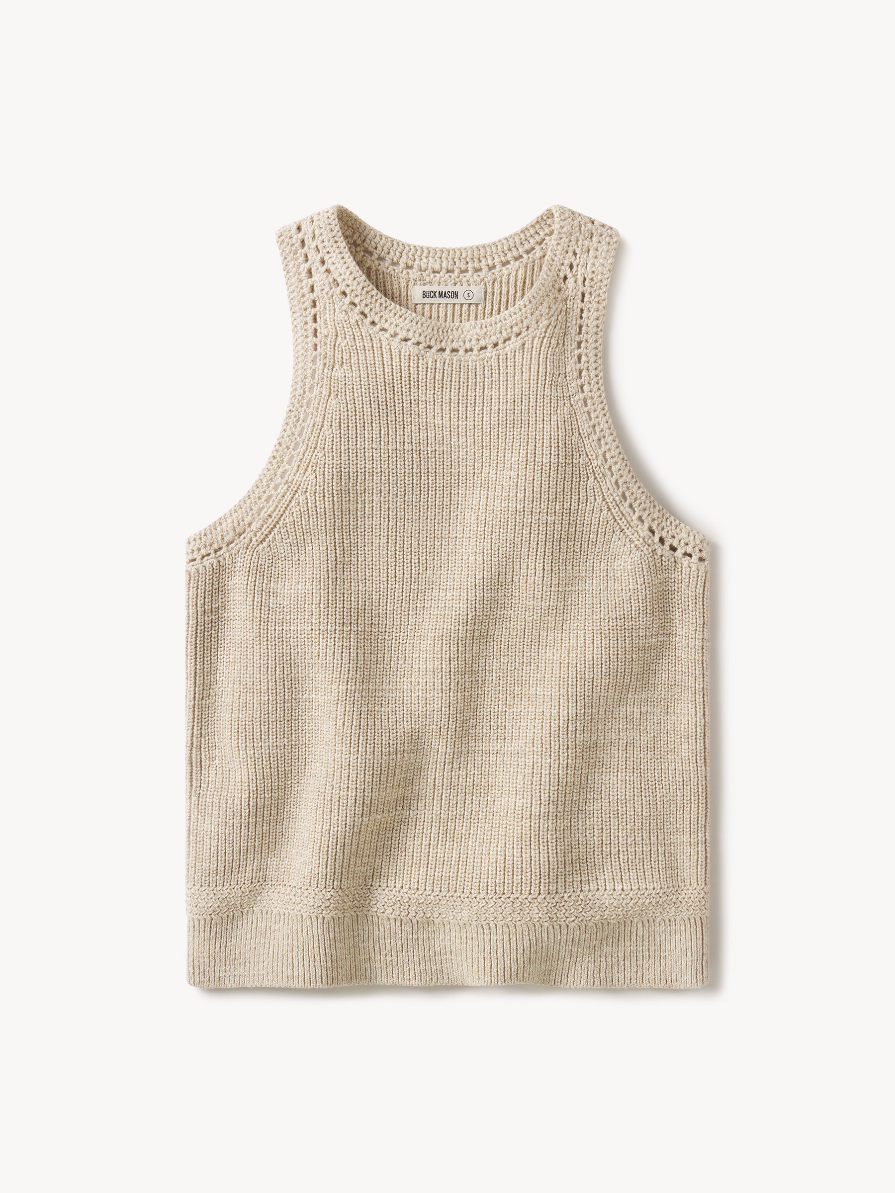 Marled Oatmeal Seafarer Cotton Rib Tank