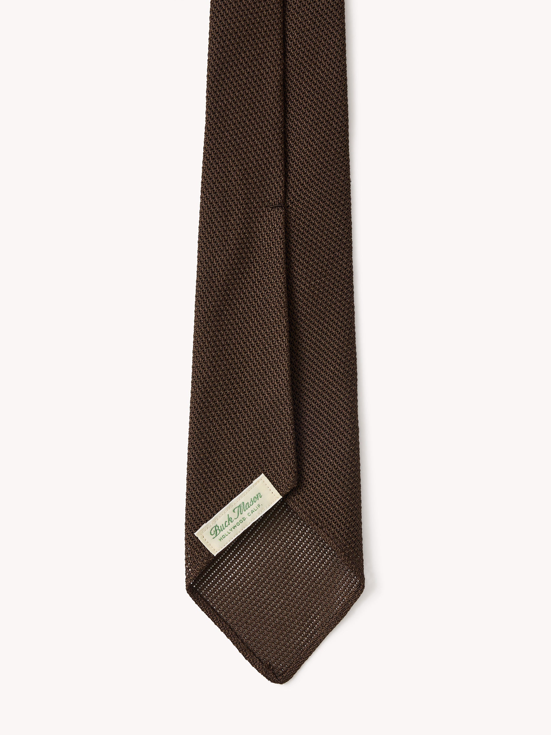 Alternative view of Olive Drab Italian Silk Grenadine Tie