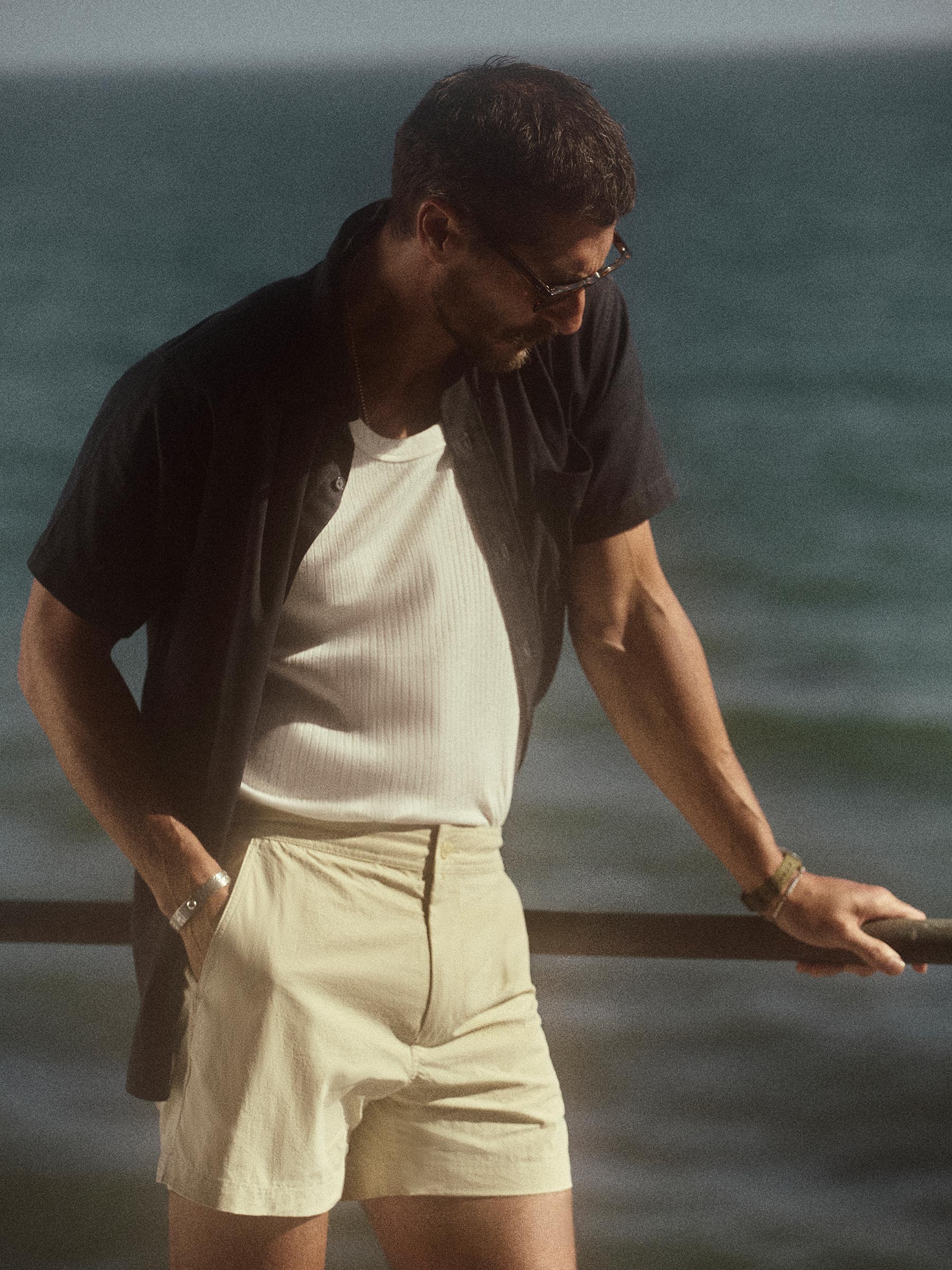 Alternative view of Soft Sand 4 1/2" Newport Nylon Swim Short