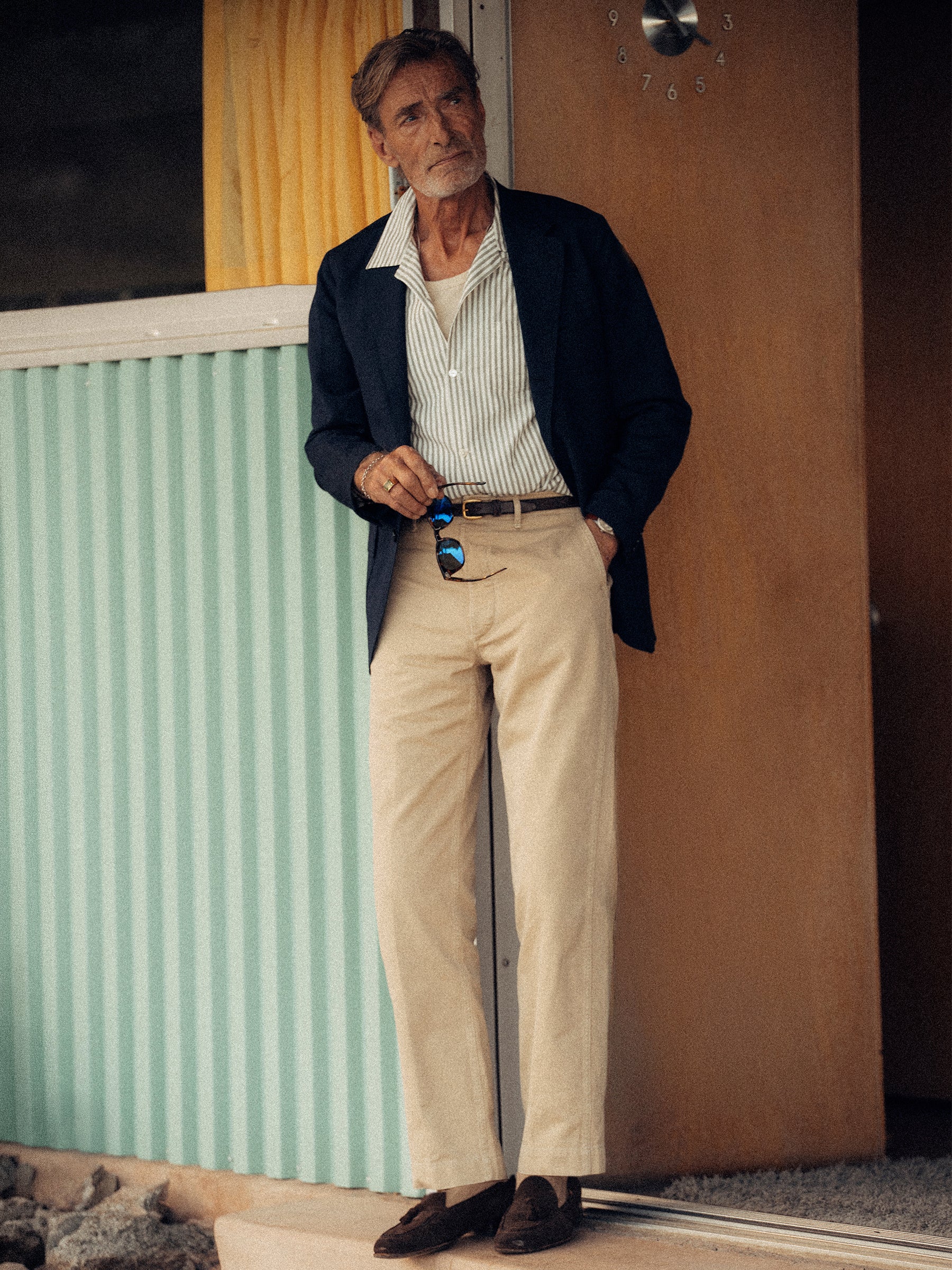 Alternative view of Uniform Khaki Paperback Twill Full Saddle Chino